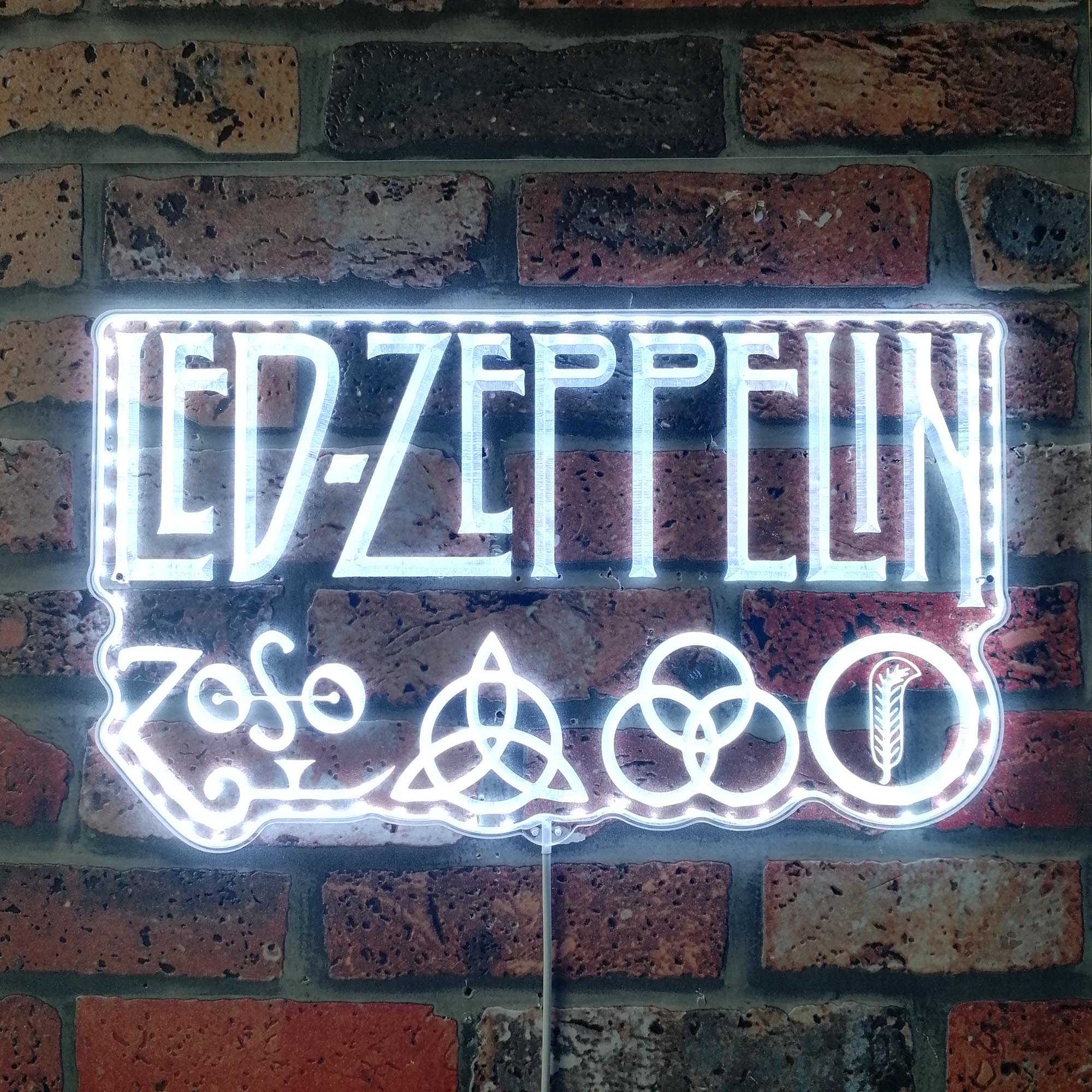 Led Zeppelin Dynamic RGB Edge Lit LED Sign