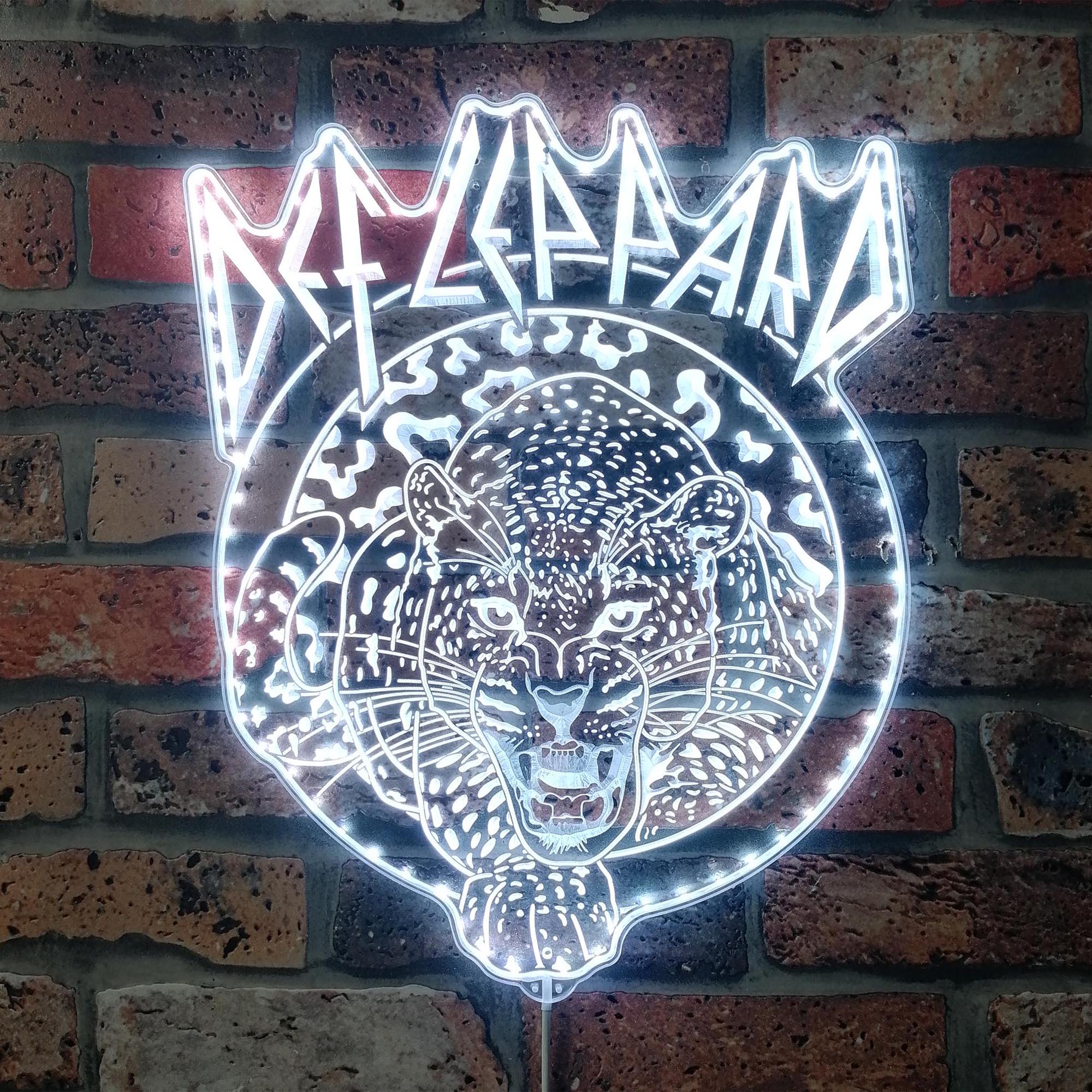 Def Leppard Dynamic RGB Edge Lit LED Sign