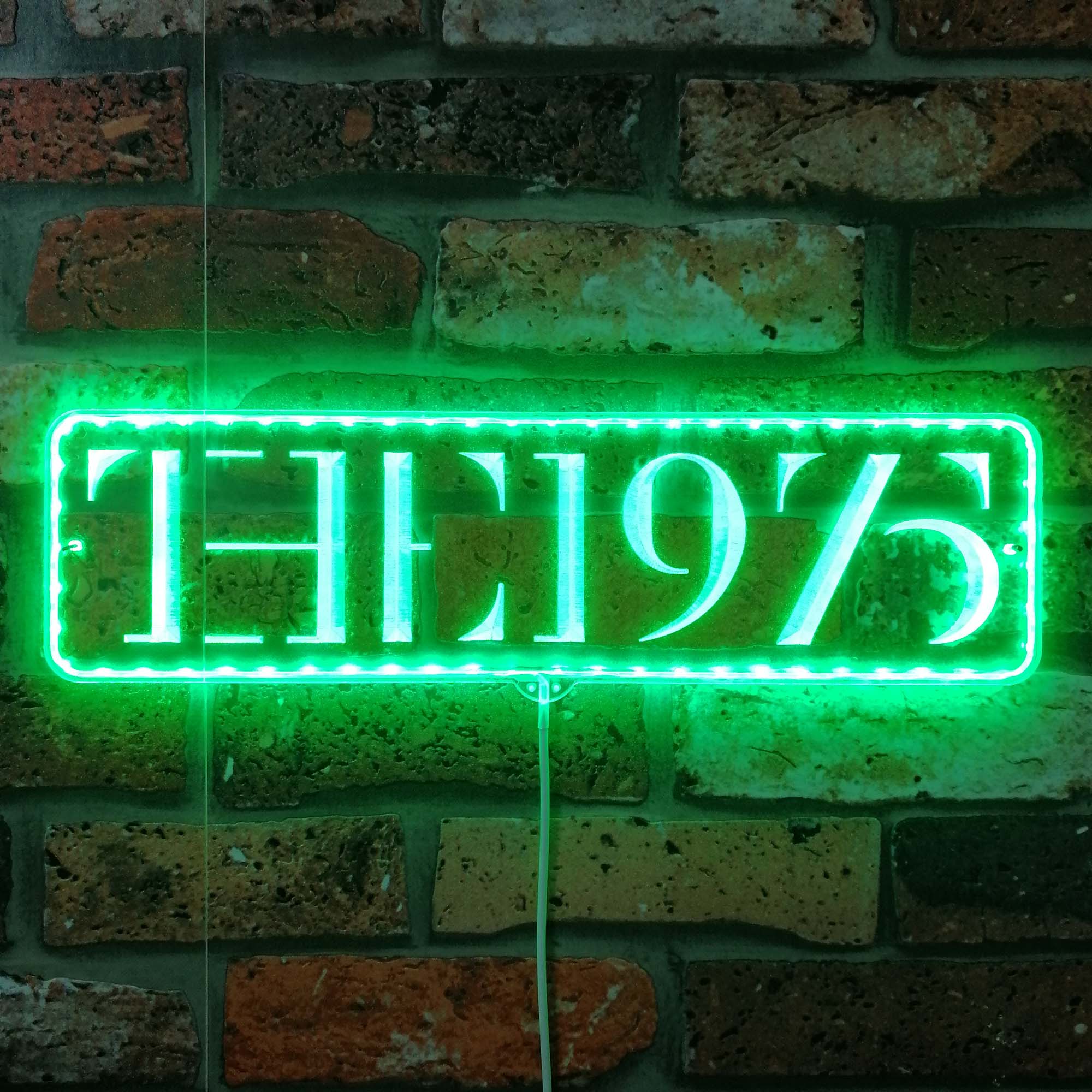 The 1975 Dynamic RGB Edge Lit LED Sign