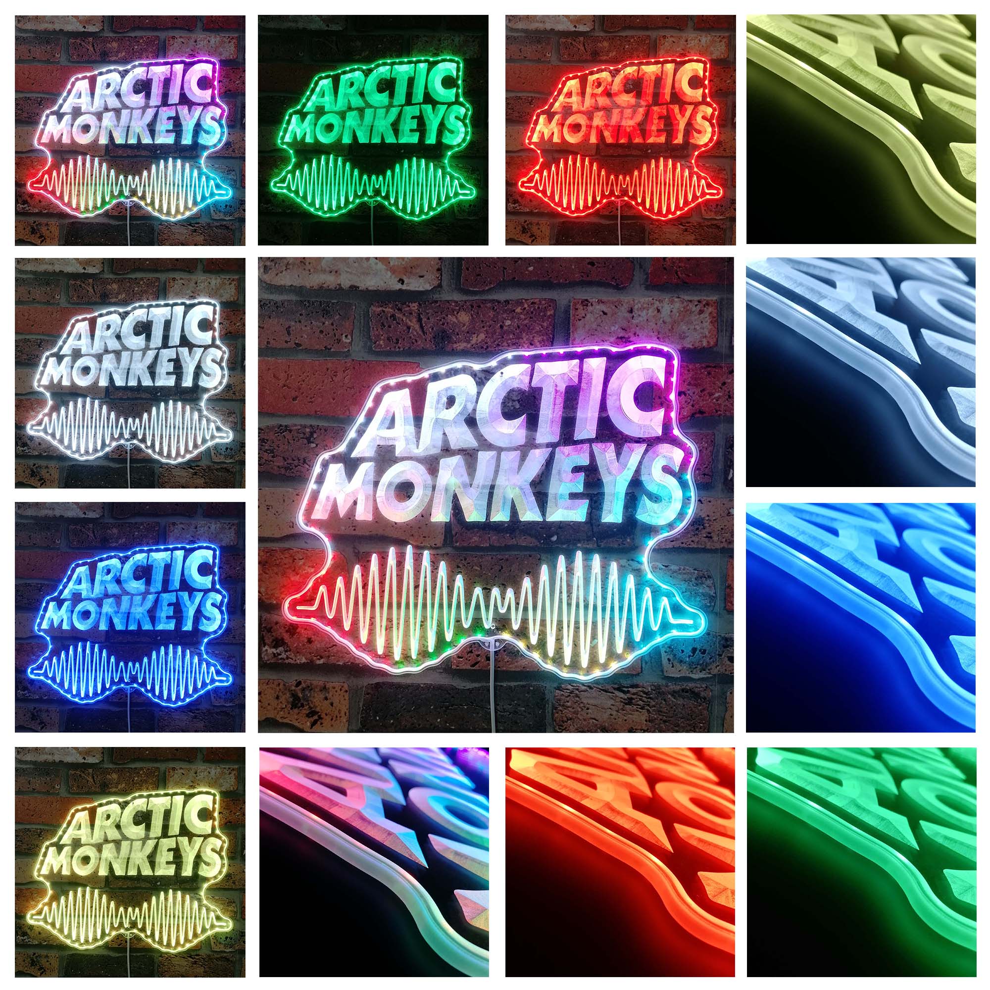 Arctic Monkeys Dynamic RGB Edge Lit LED Sign