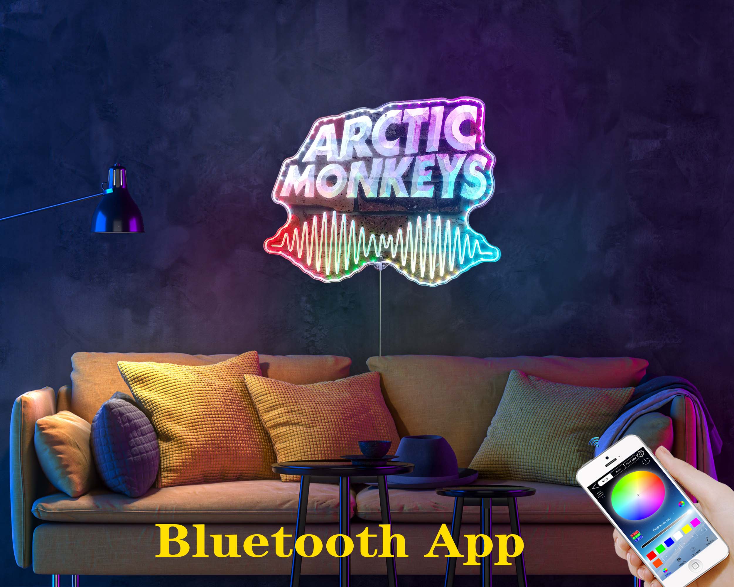 Arctic Monkeys Dynamic RGB Edge Lit LED Sign