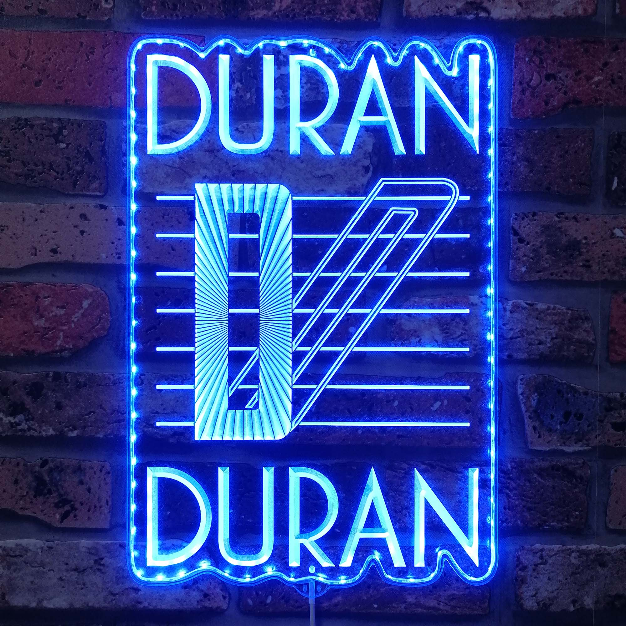 Duran Duran Band Dynamic RGB Edge Lit LED Sign