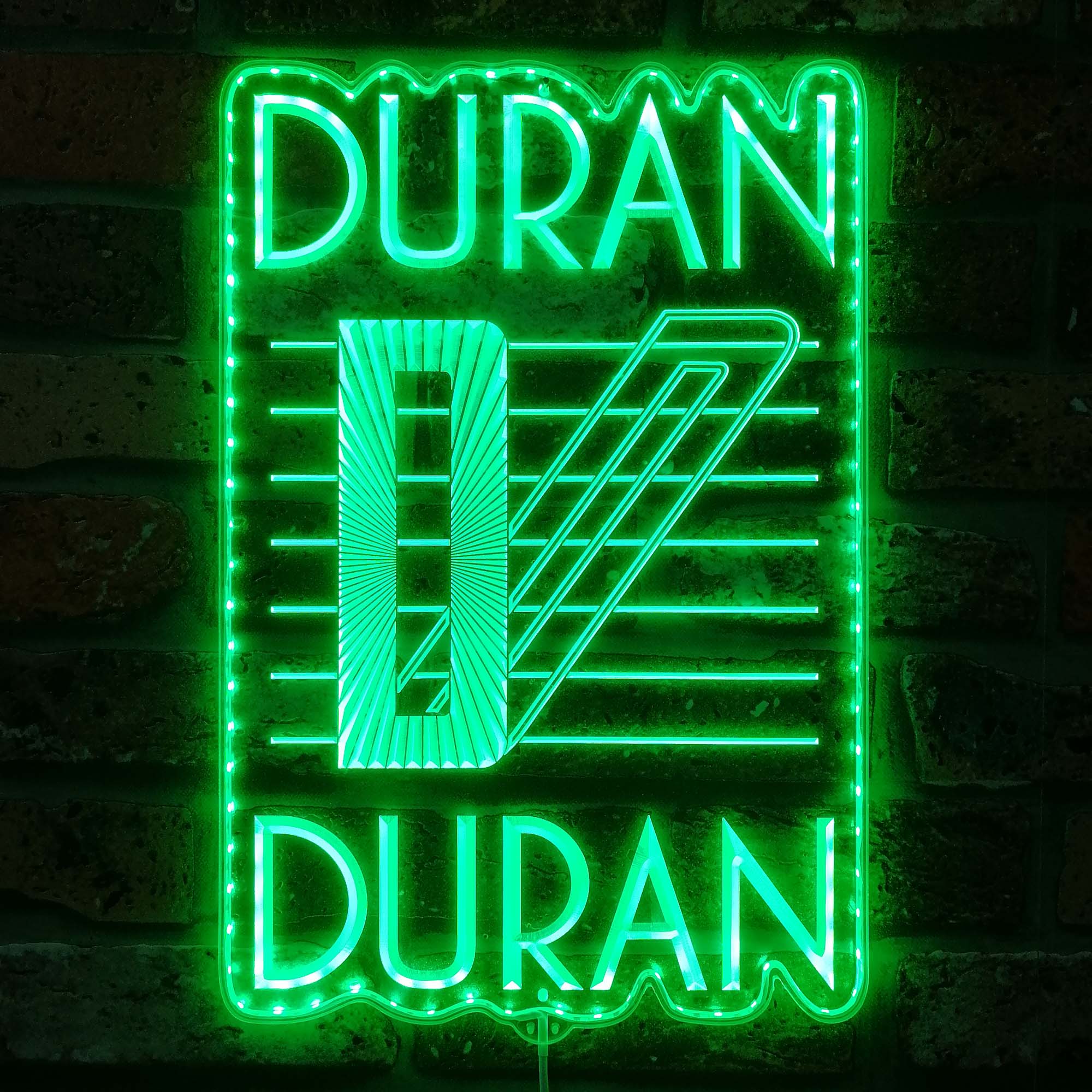 Duran Duran Band Dynamic RGB Edge Lit LED Sign