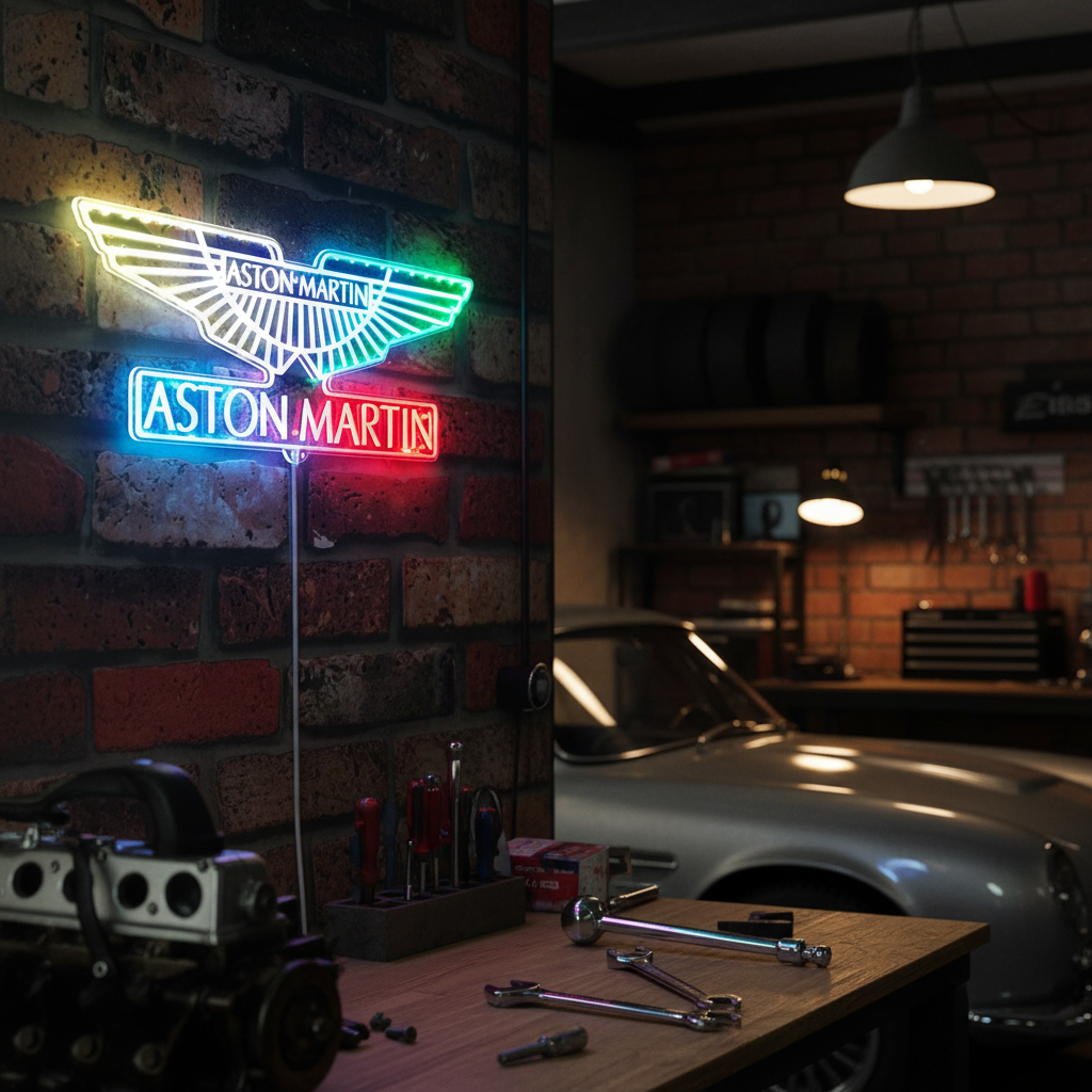 Pontiac 1930 Old Logo Neon RGB Edge Lit LED Sign