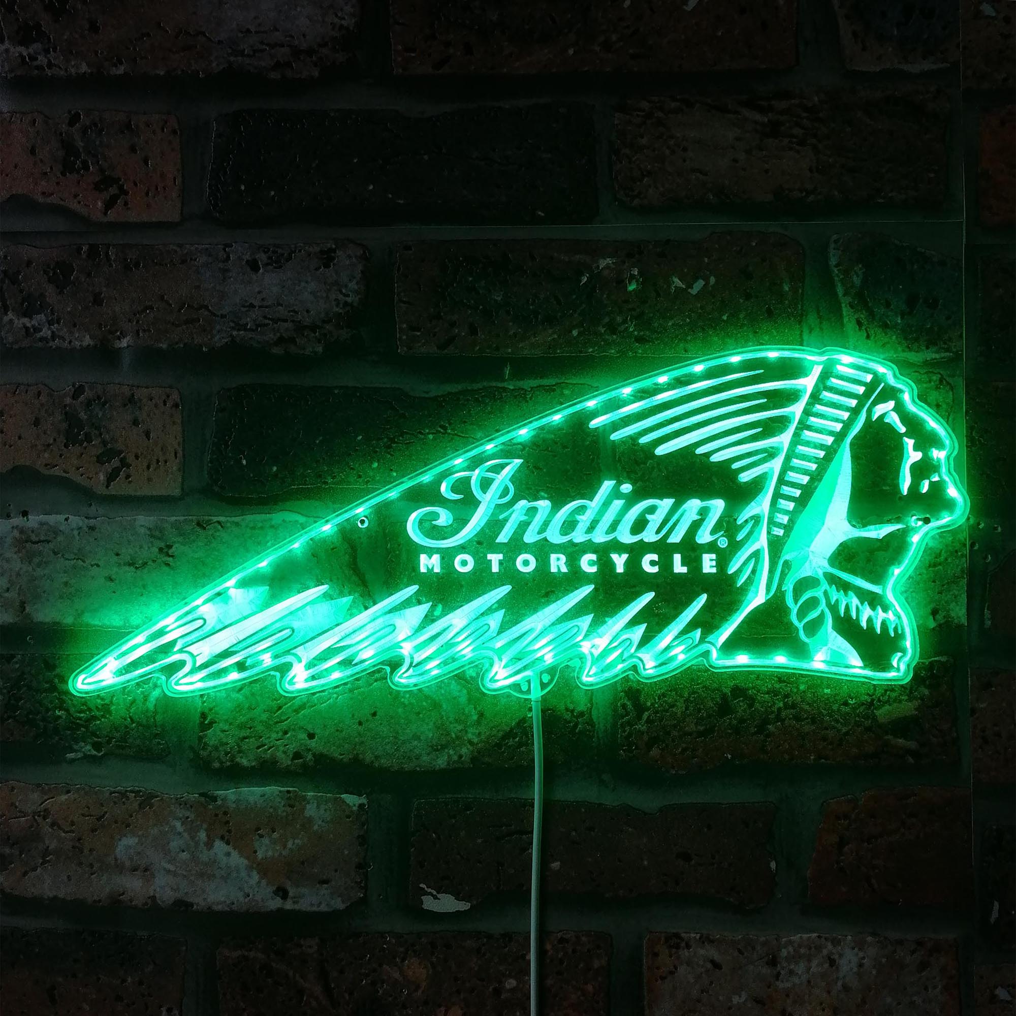 Indian Motorcycles Dynamic RGB Edge Lit LED Sign