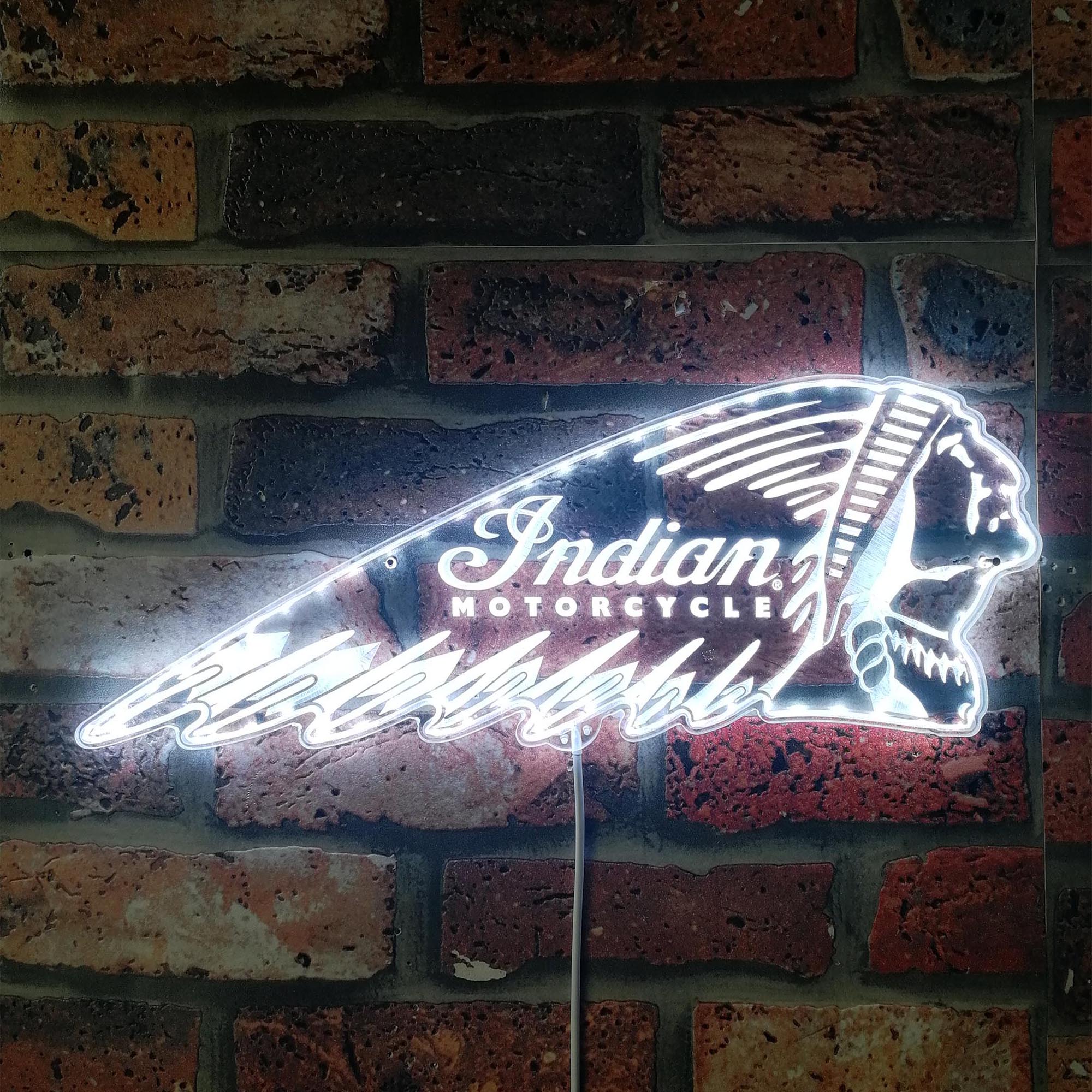 Indian Motorcycles Dynamic RGB Edge Lit LED Sign