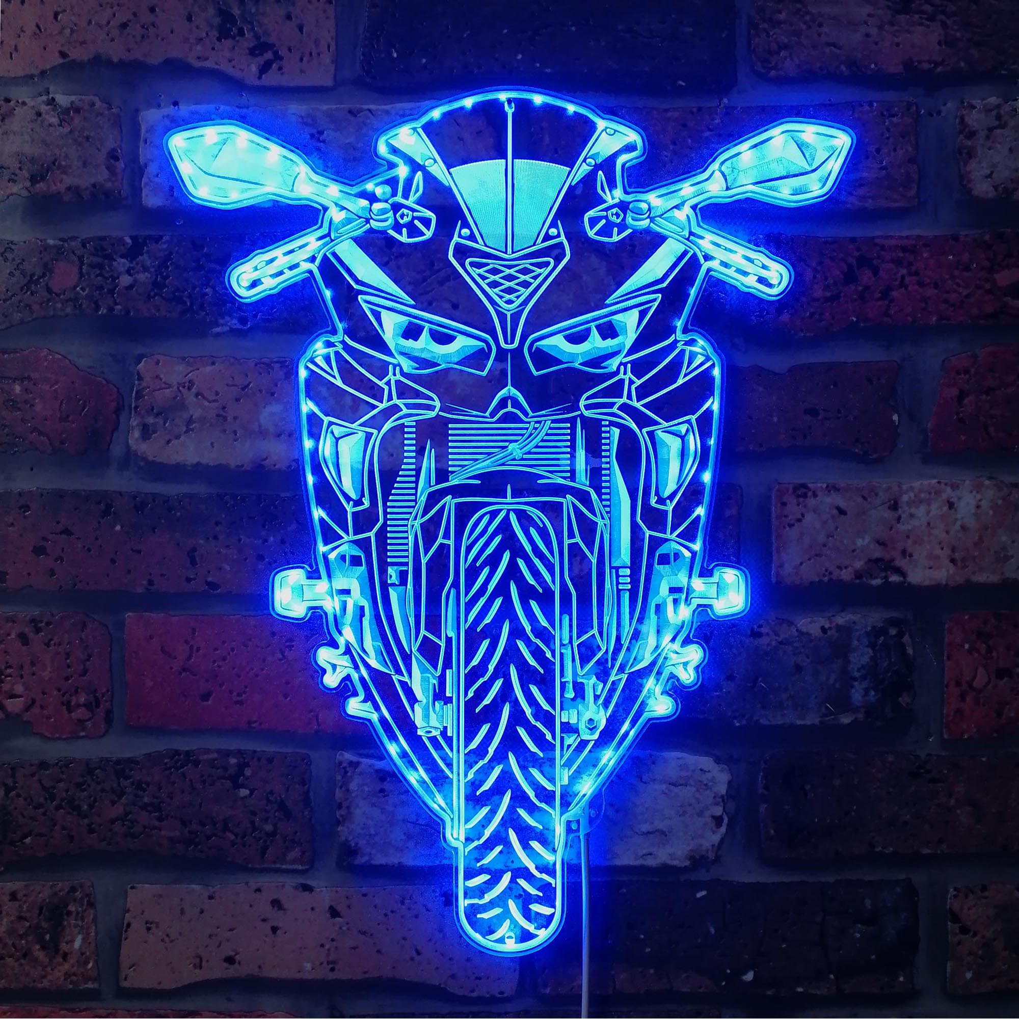 Motorcycles Kawasaki Dynamic RGB Edge Lit LED Sign