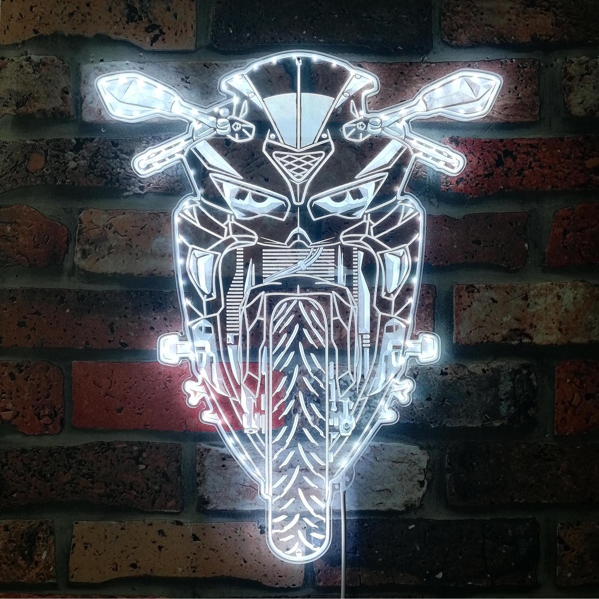 Motorcycles Kawasaki Dynamic RGB Edge Lit LED Sign