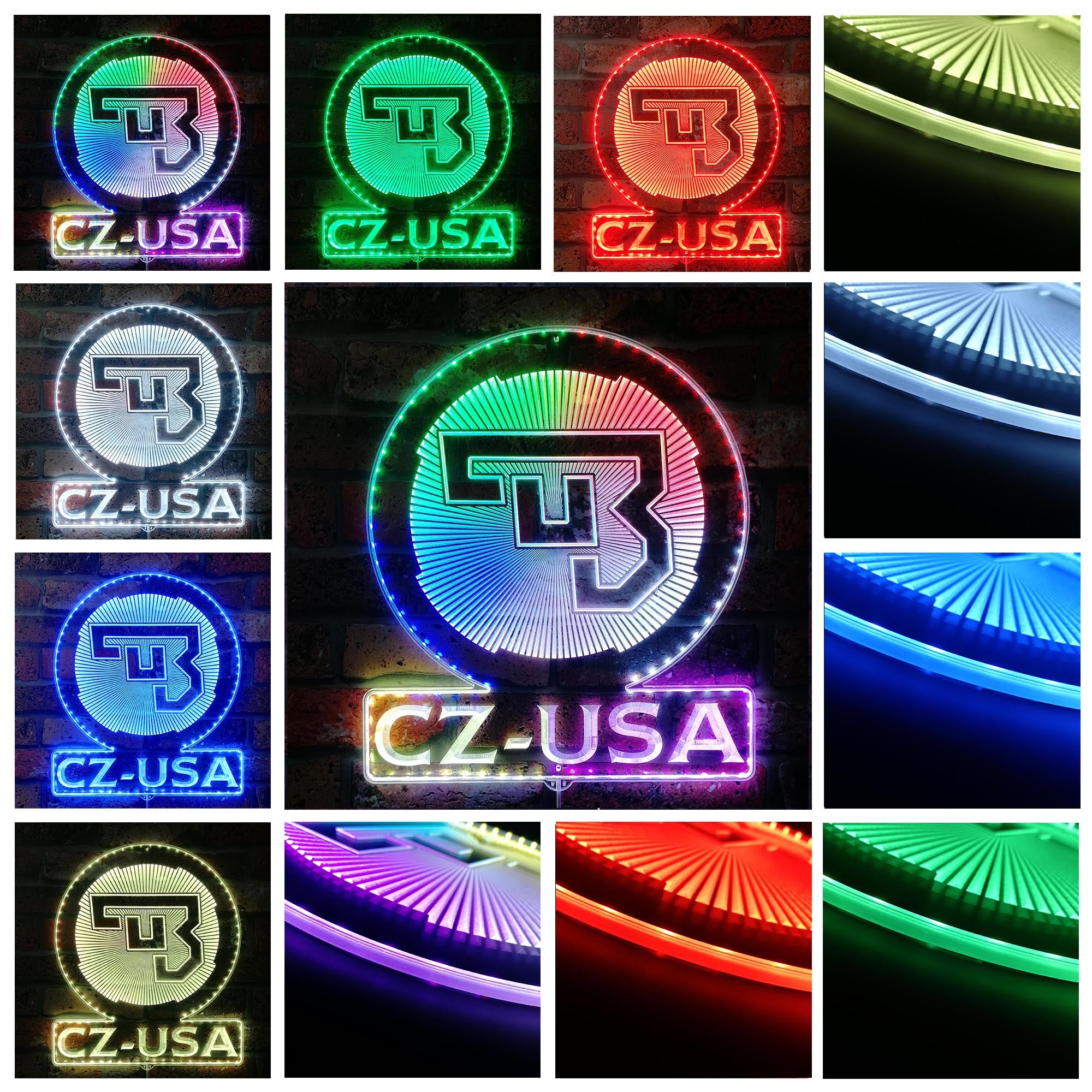 cz usa  Dynamic RGB Edge Lit LED Sign