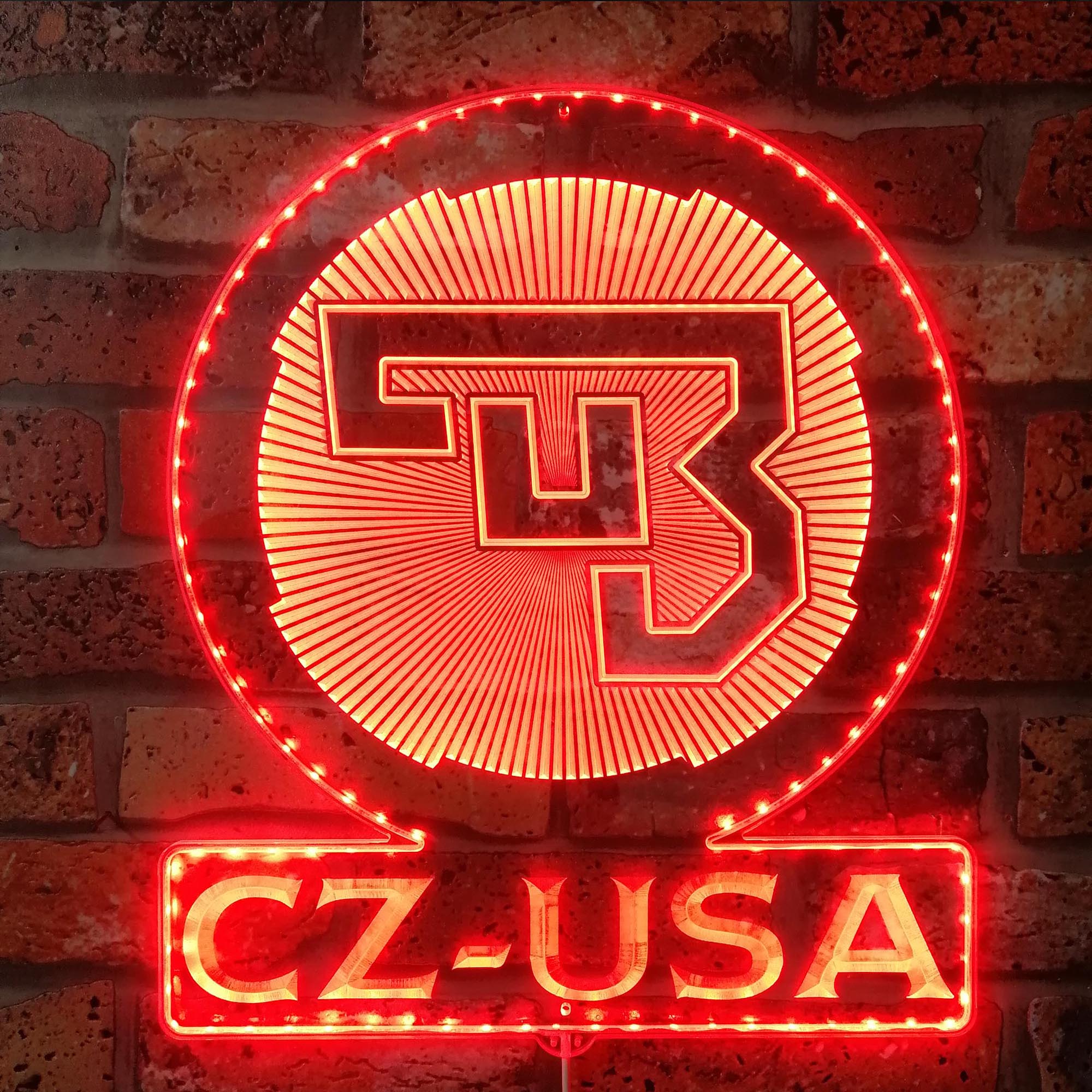 cz usa  Dynamic RGB Edge Lit LED Sign