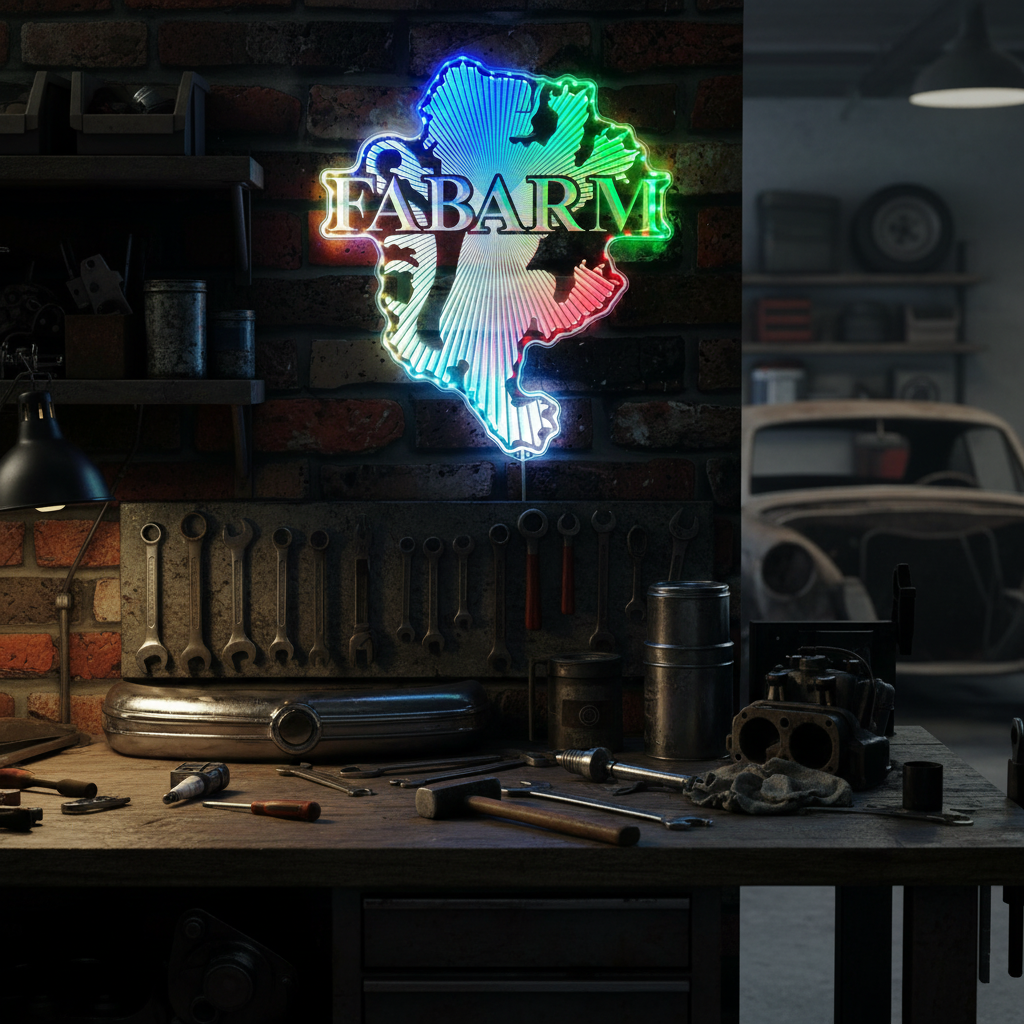 Pontiac Vintage 50s Neon RGB Edge Lit LED Sign