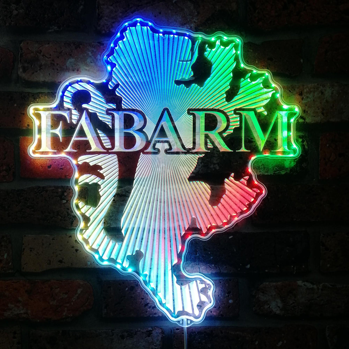 fabarm Dynamic RGB Edge Lit LED Sign | PROLEDSIGN