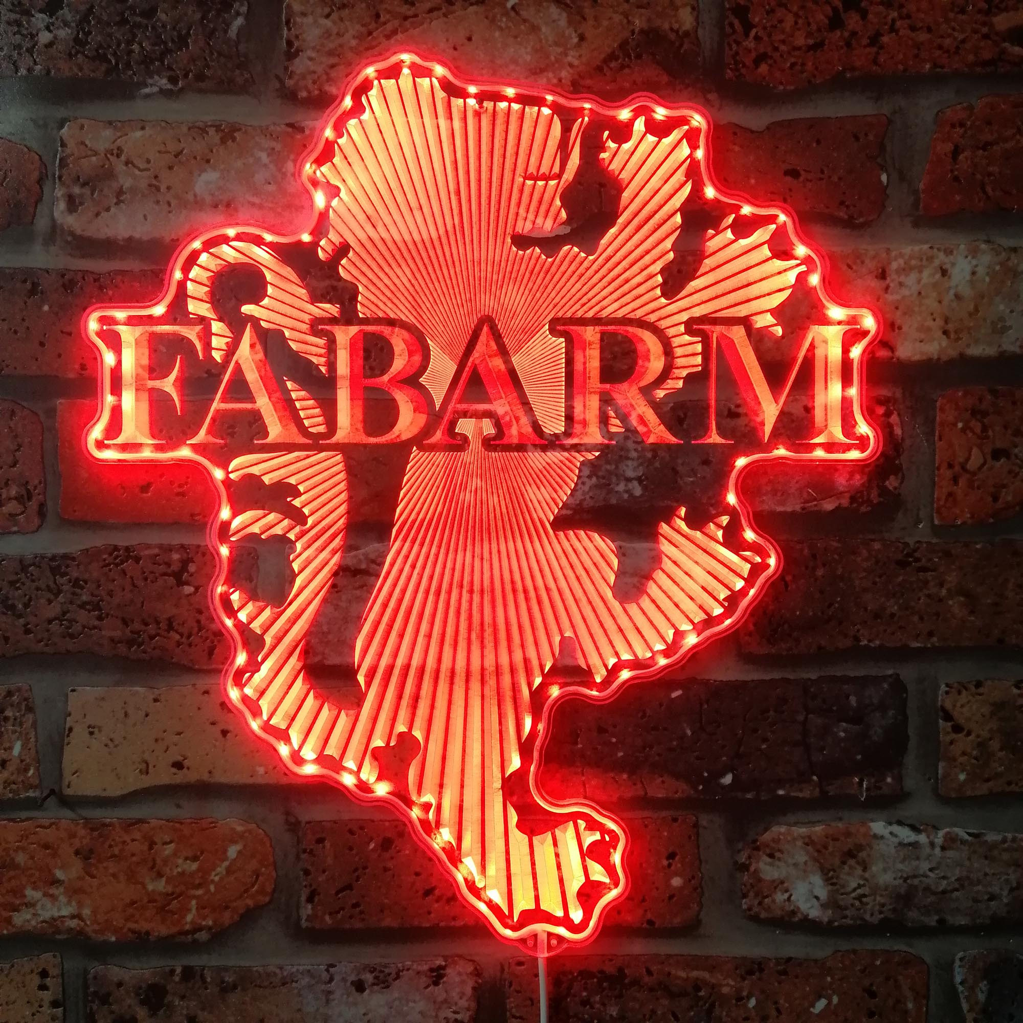 fabarm  Dynamic RGB Edge Lit LED Sign