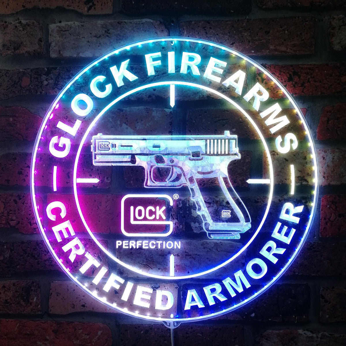 cz usa Dynamic RGB Edge Lit LED Sign | LED LAB CAVE