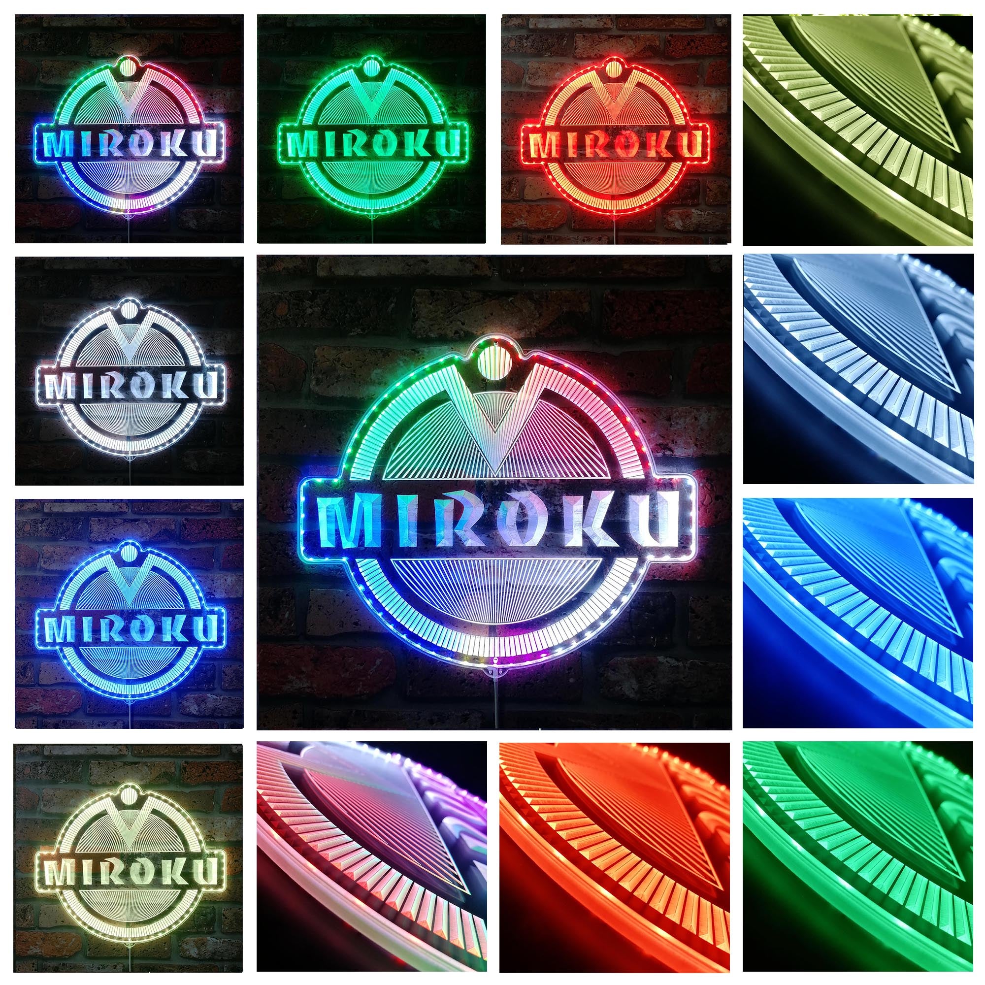 Miroku  Dynamic RGB Edge Lit LED Sign