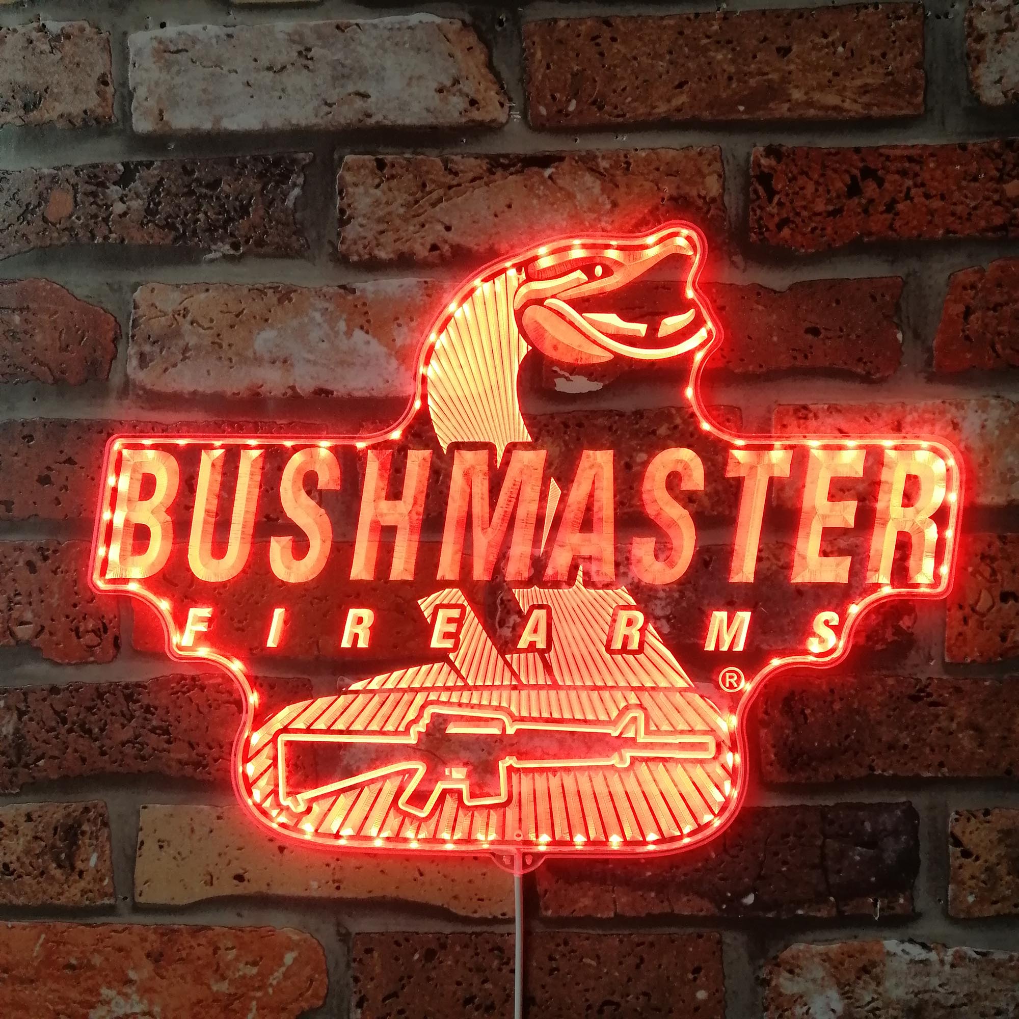 Bushmaster Dynamic RGB Edge Lit LED Sign