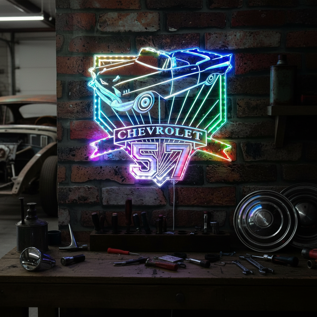 Pontiac Firebird Neon RGB Edge Lit LED Sign