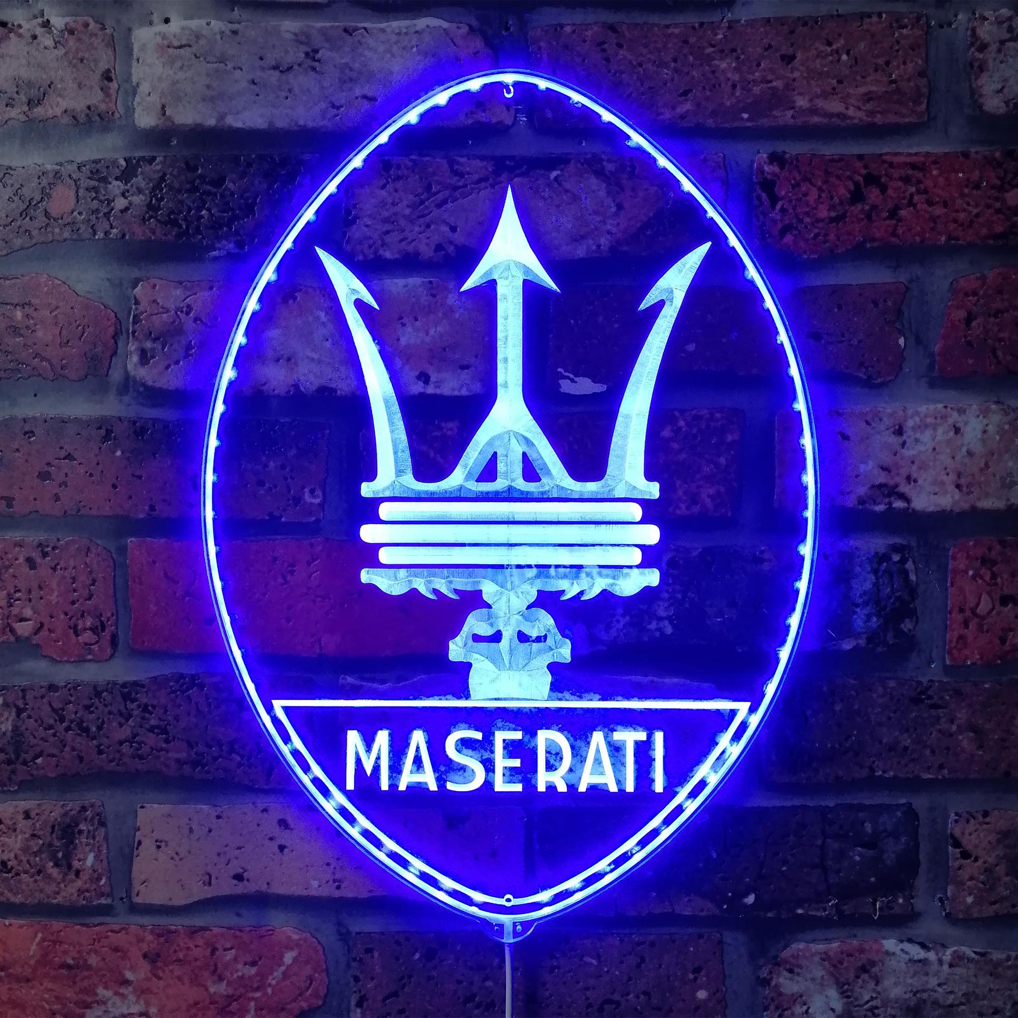 Maserati Dynamic RGB Edge Lit LED Sign