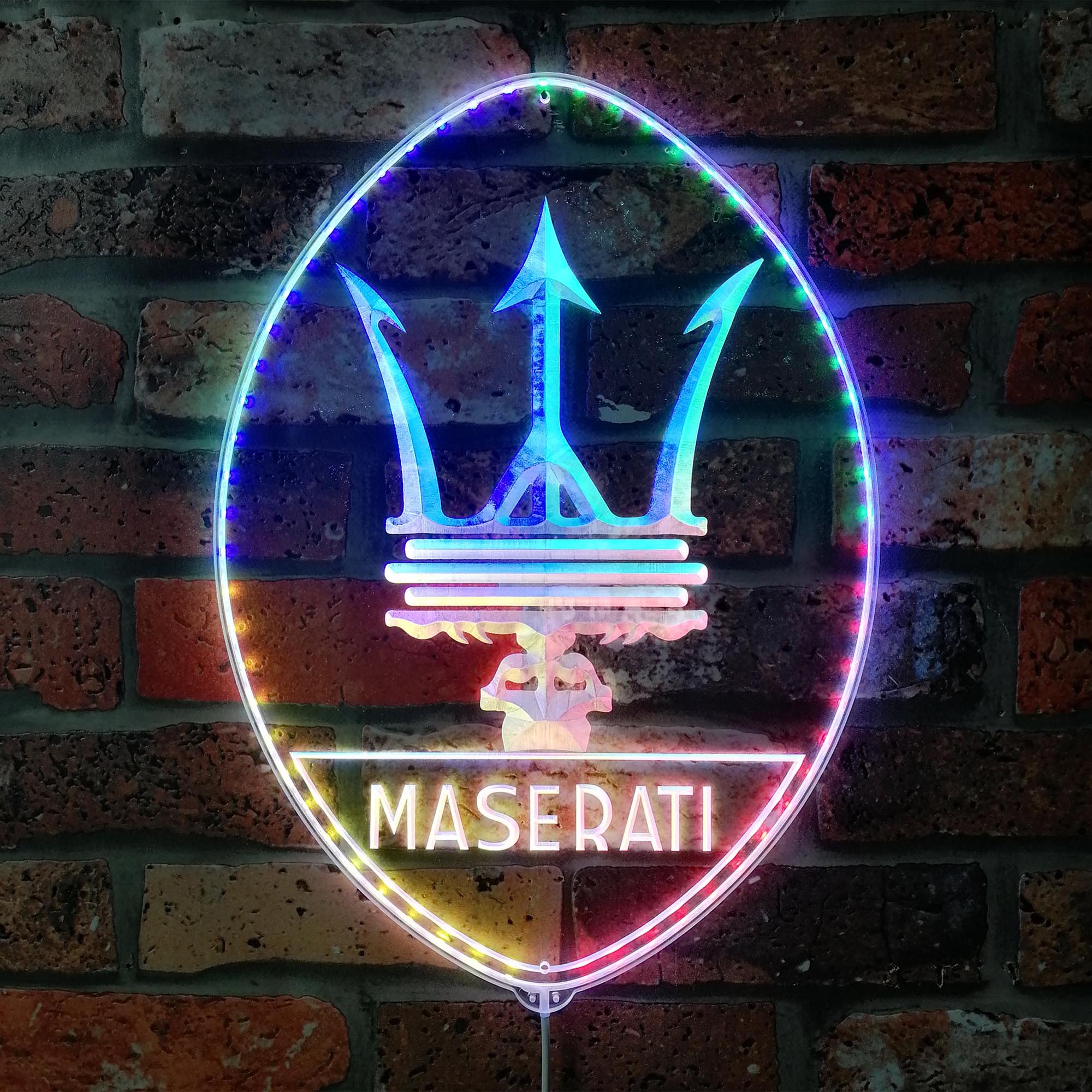 Maserati Dynamic RGB Edge Lit LED Sign