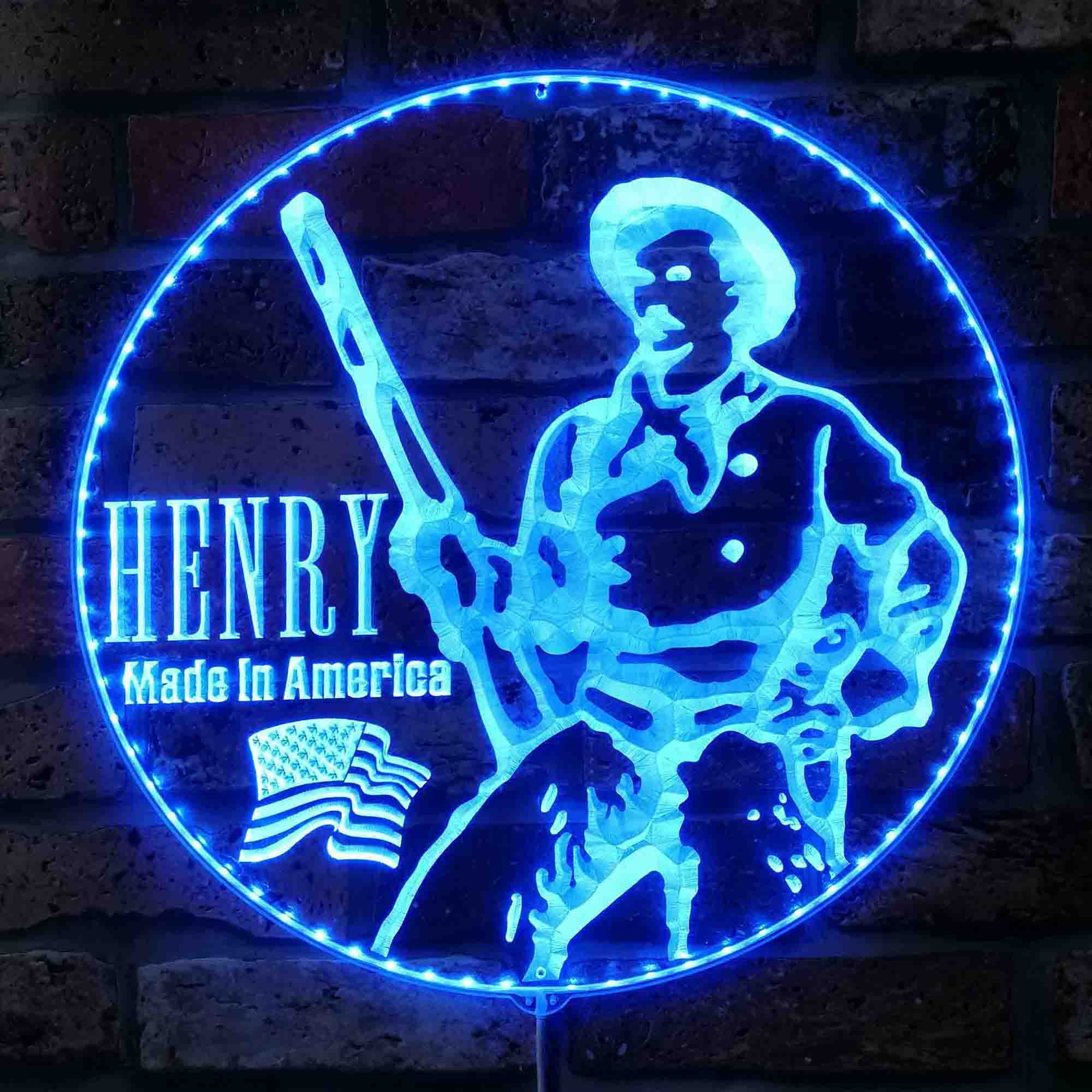 Henry Arms Logo Dynamic RGB Edge Lit LED Sign