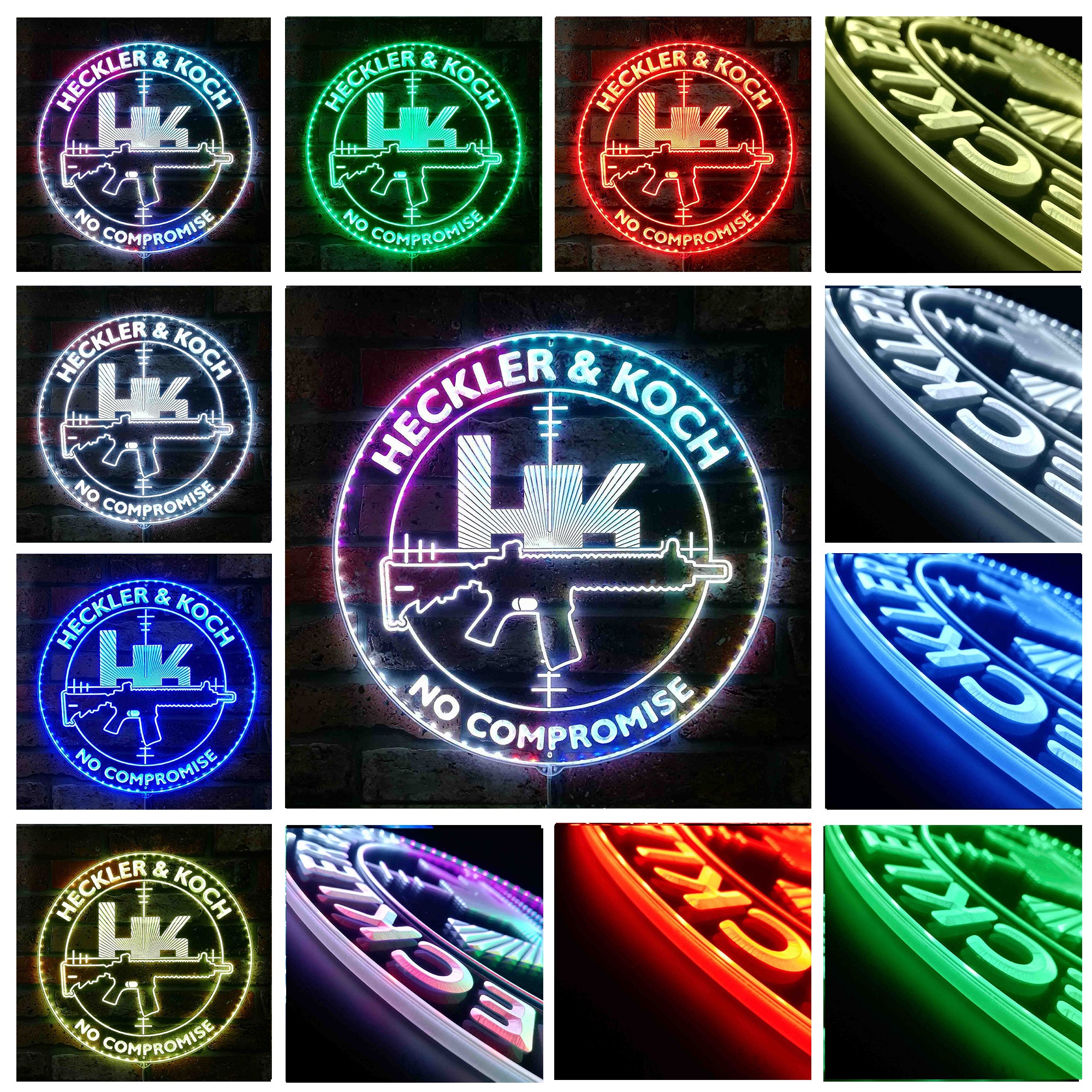 HK HECKLER & KOCH Dynamic RGB Edge Lit LED Sign