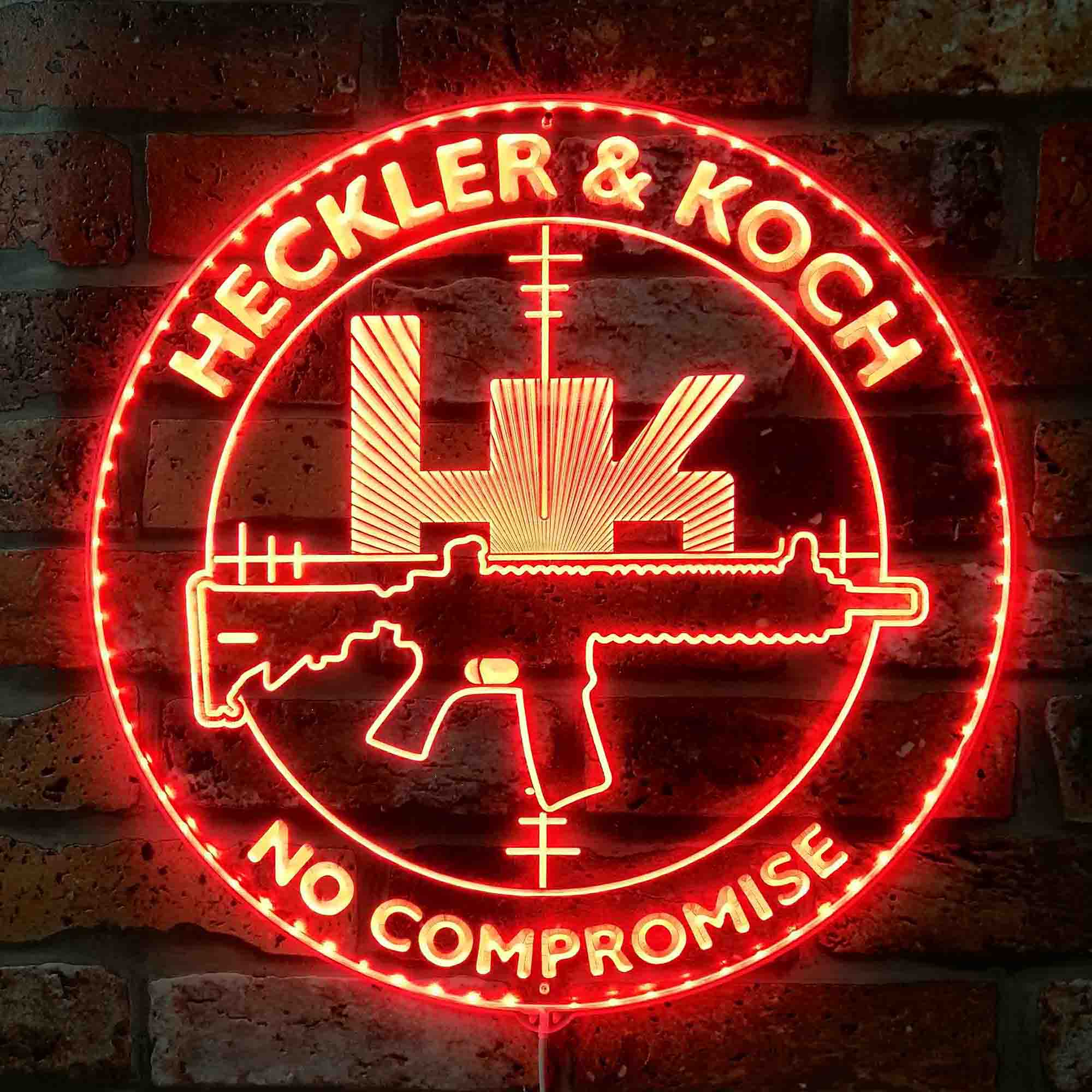 Hk Led Sign HK HECKLER & KOCH Dynamic RGB Edge Lit LED Sign | PROLEDSIGN