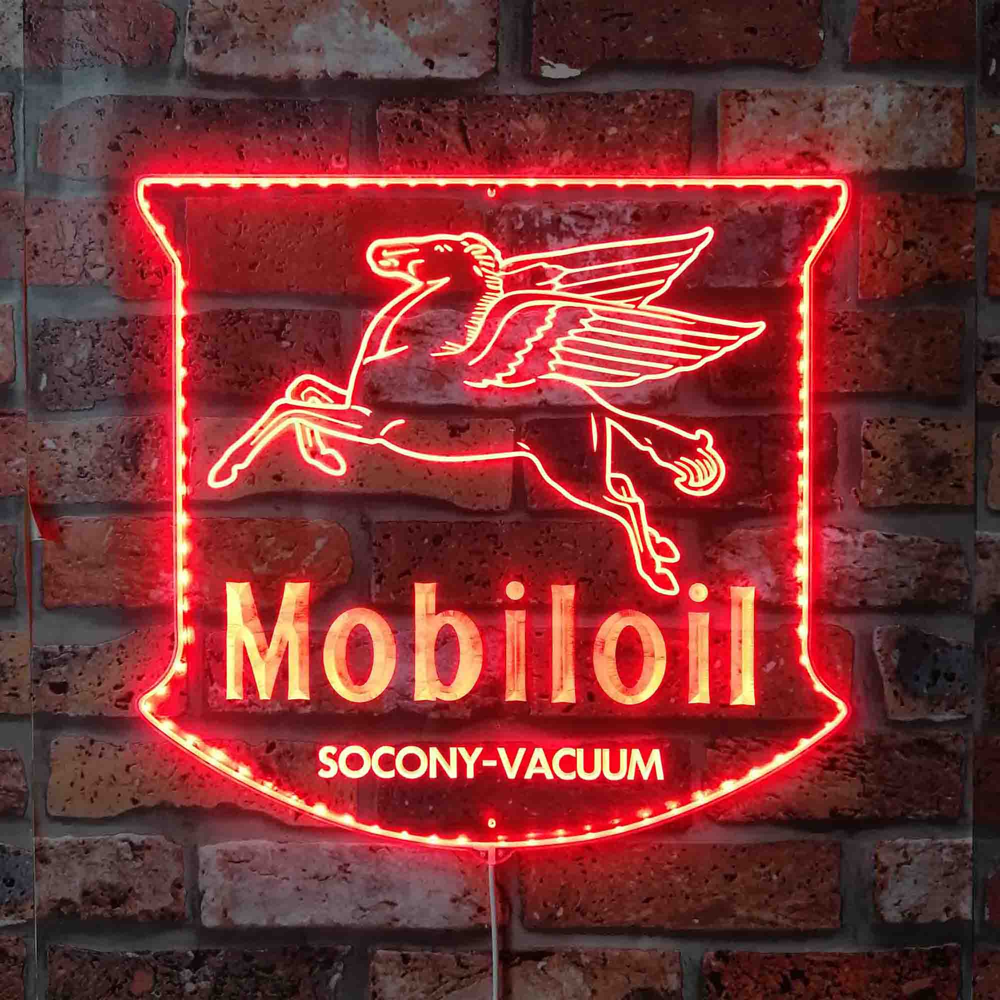 MOBILOIL Dynamic RGB Edge Lit LED Sign
