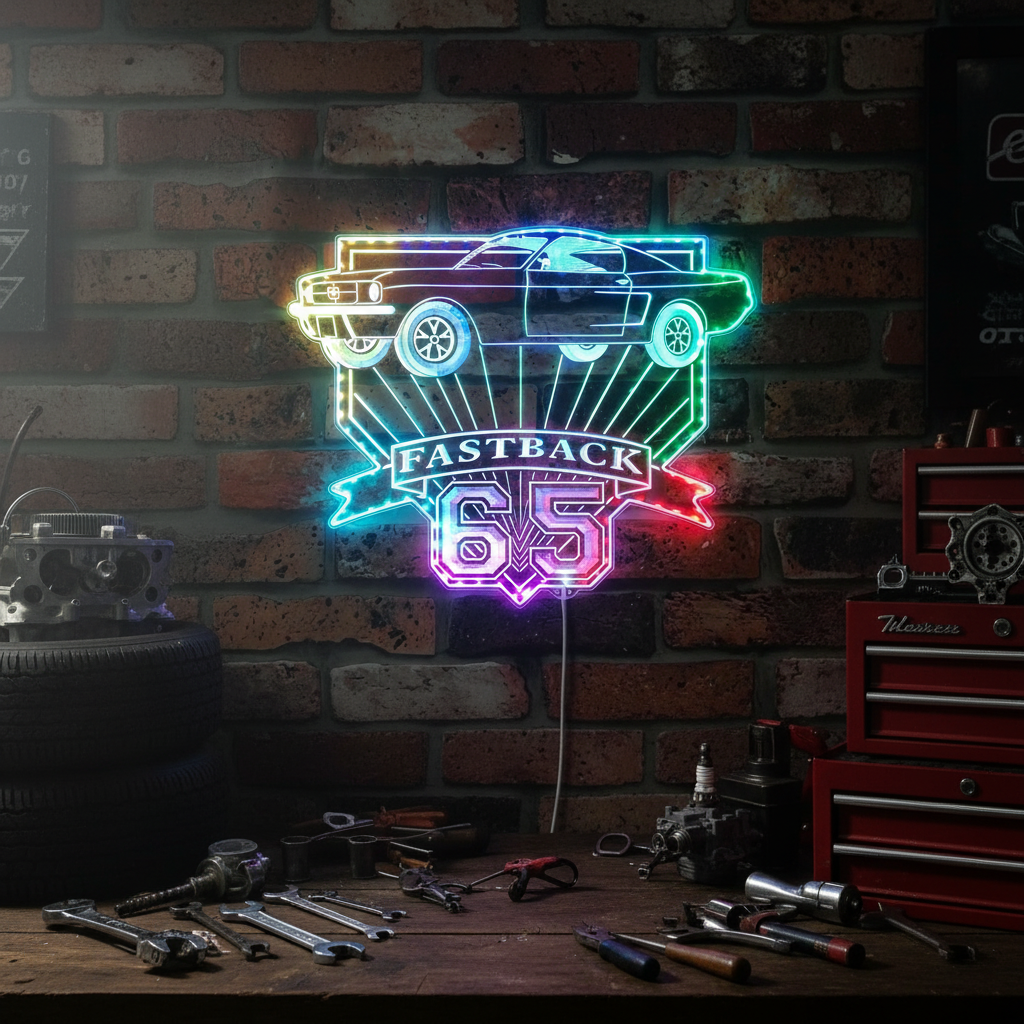 Nhra Drag Racing Neon RGB Edge Lit LED Sign