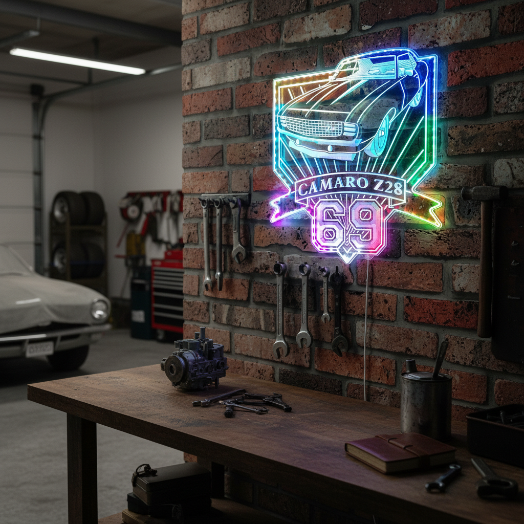 Mopar Neon RGB Edge Lit LED Sign