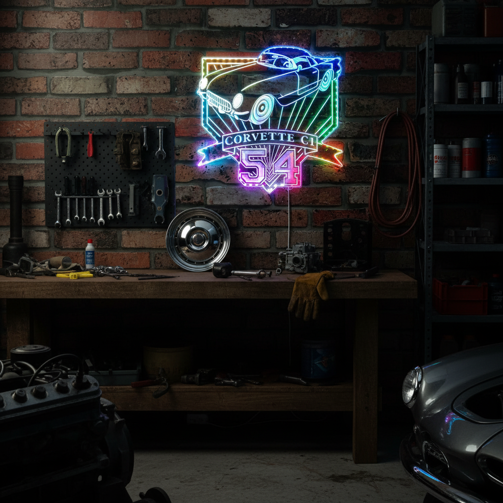 Mopar Neon RGB Edge Lit LED Sign