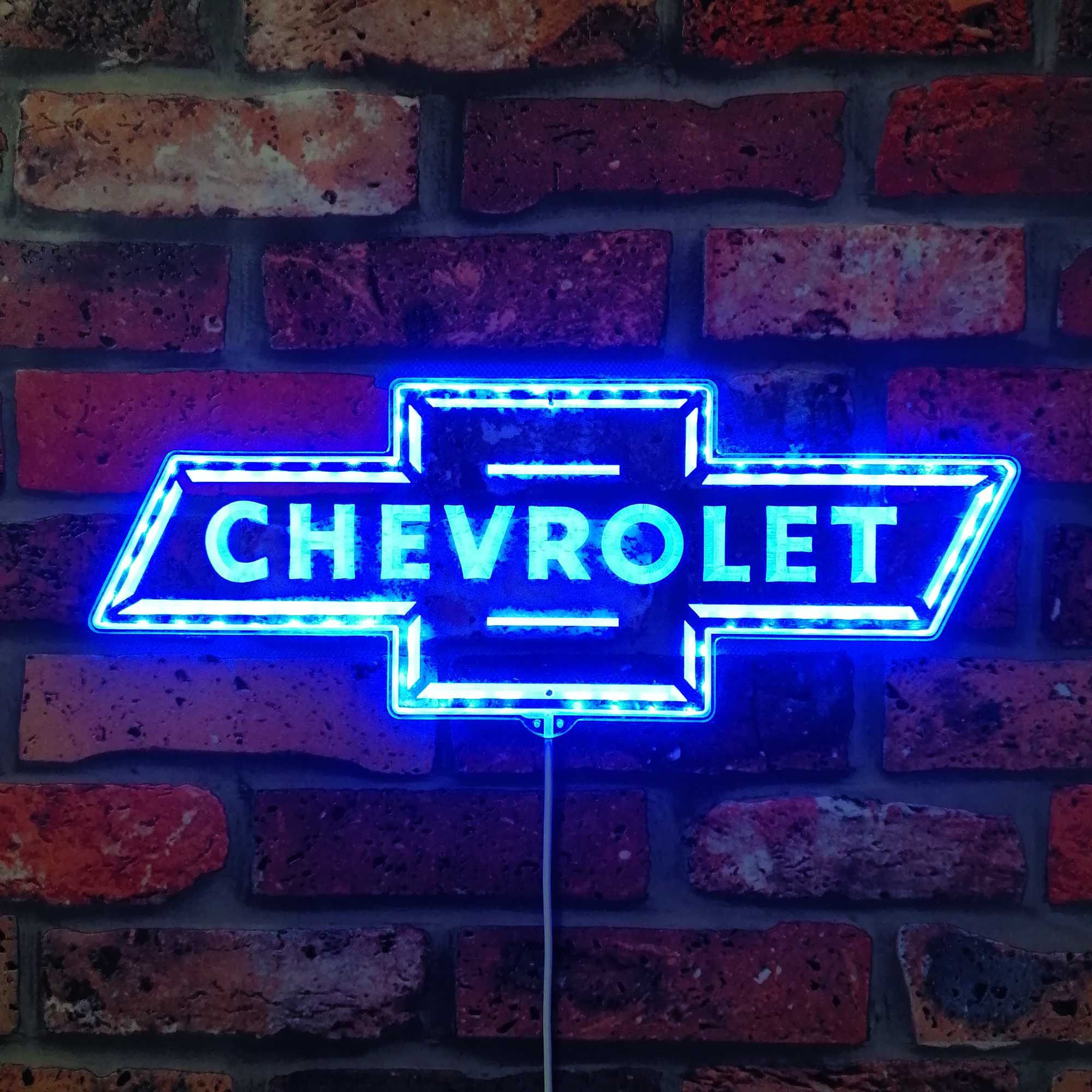 Chevy Led Sign Chevrolet Dynamic RGB Edge Lit LED Sign | PROLEDSIGN