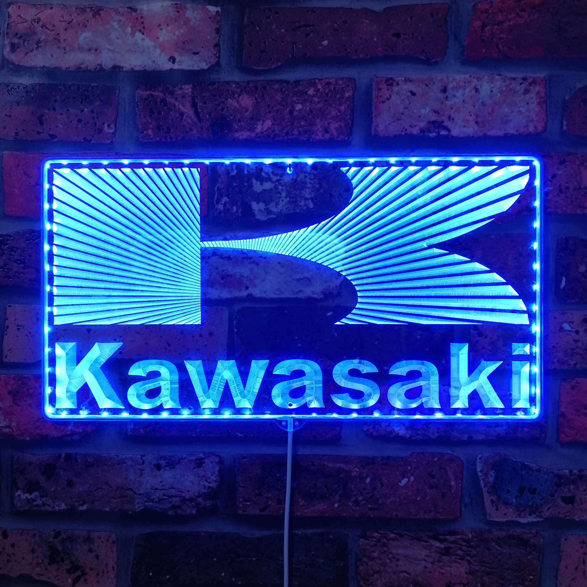 Kawasaki Dynamic RGB Edge Lit LED Sign