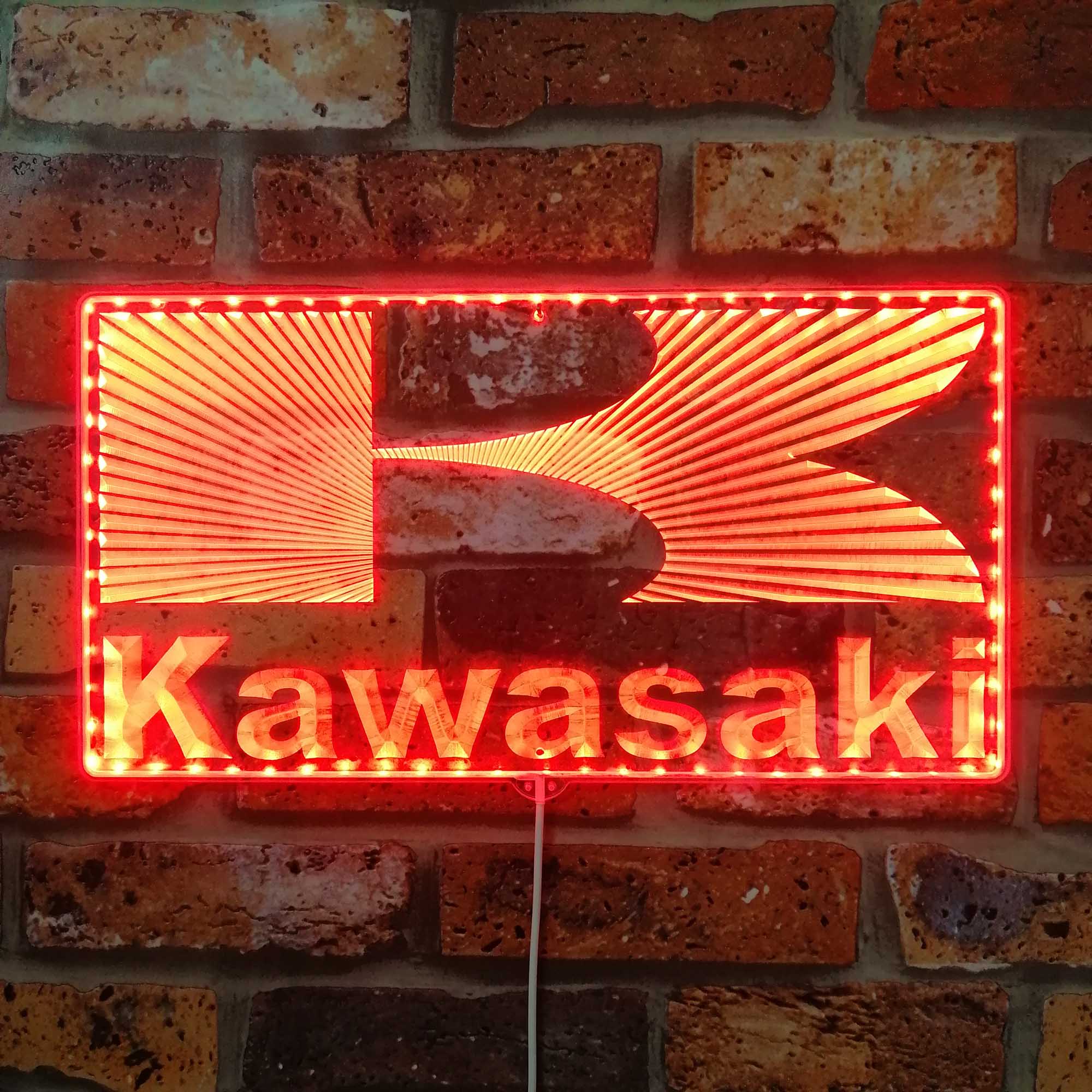 Kawasaki Dynamic RGB Edge Lit LED Sign