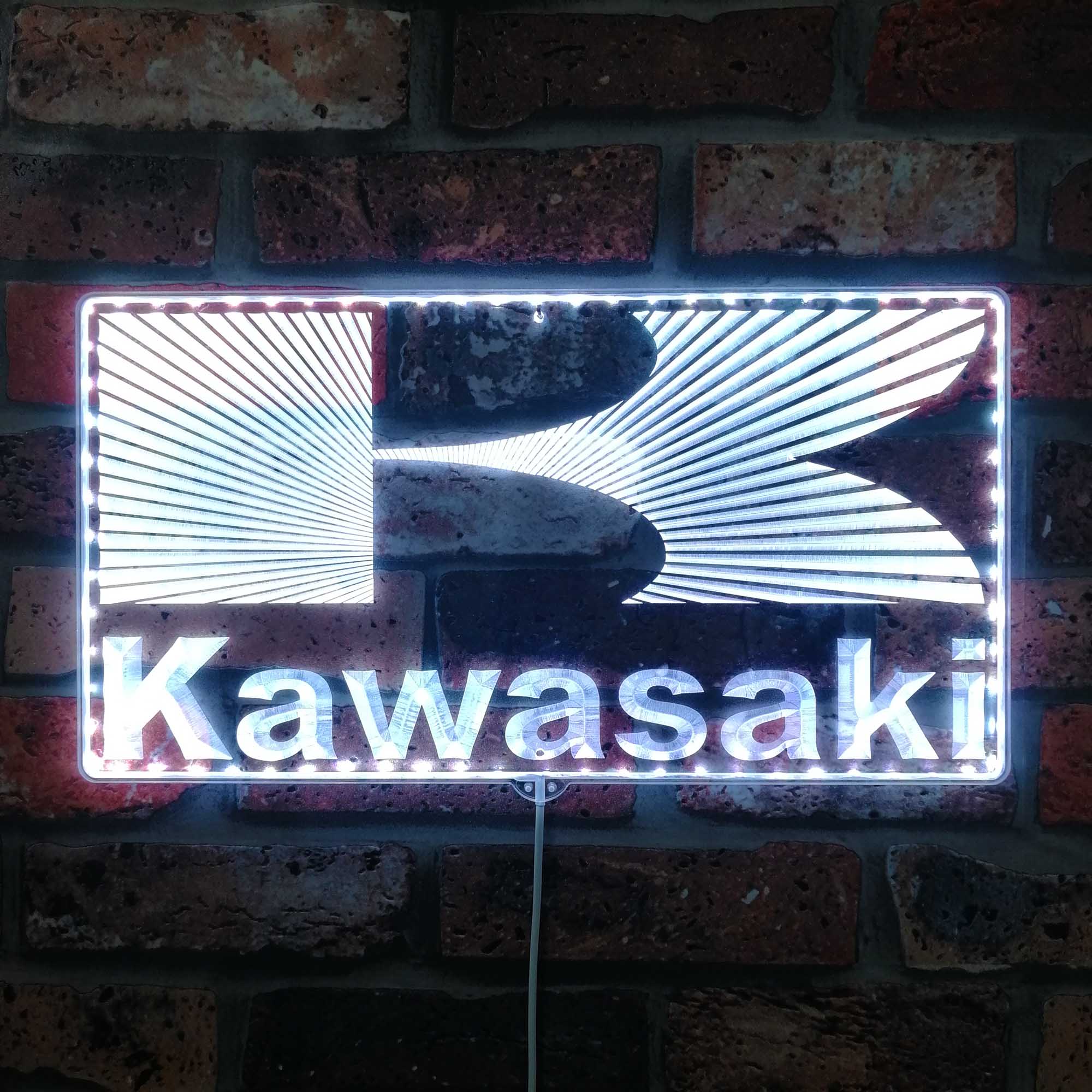 Kawasaki Dynamic RGB Edge Lit LED Sign