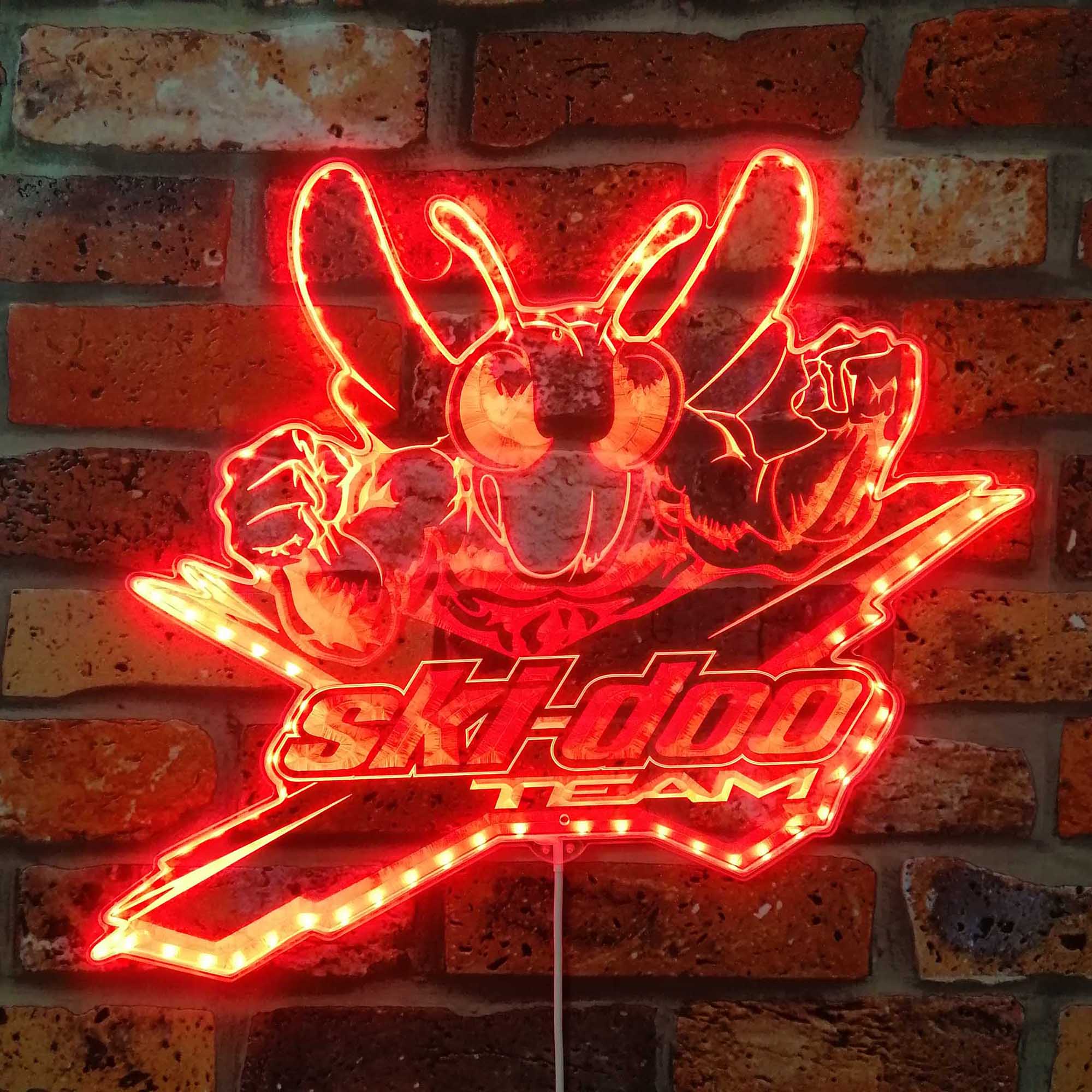 Ski-doo Angry Bee Dynamic RGB Edge Lit LED Sign