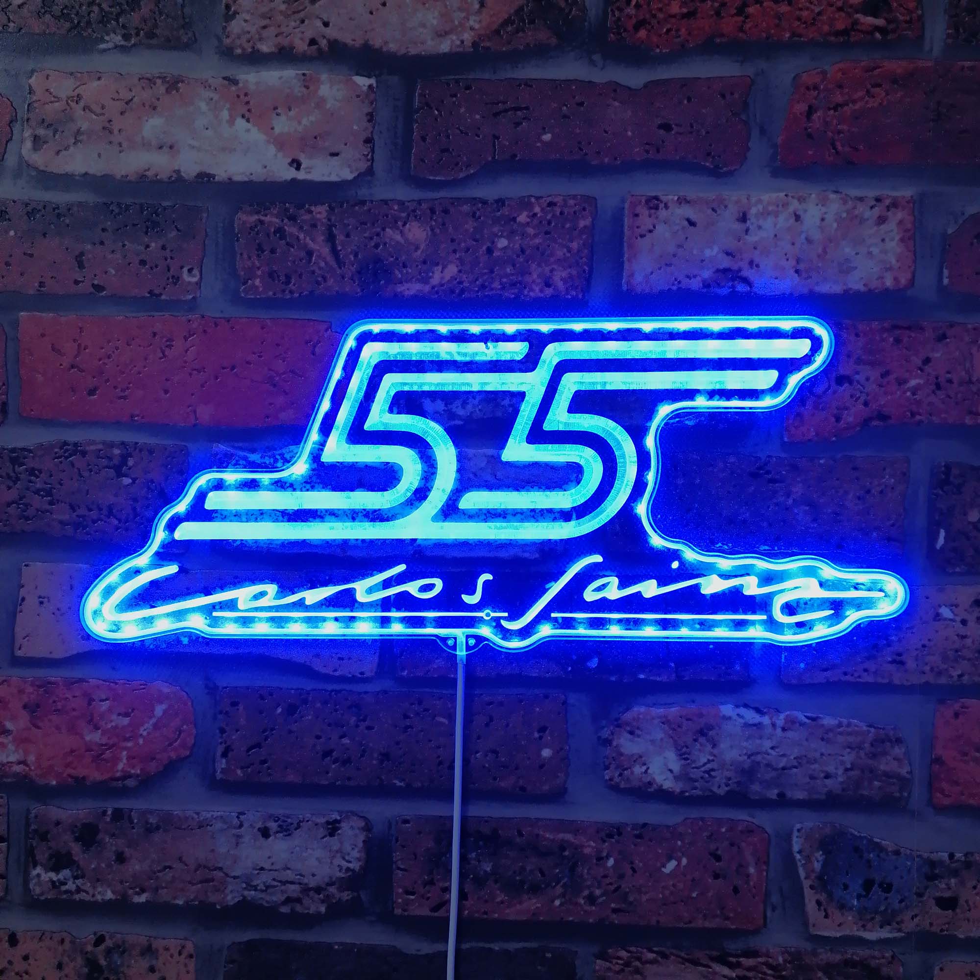 F1 Carlo Sainz 55 Dynamic RGB Edge Lit LED Sign