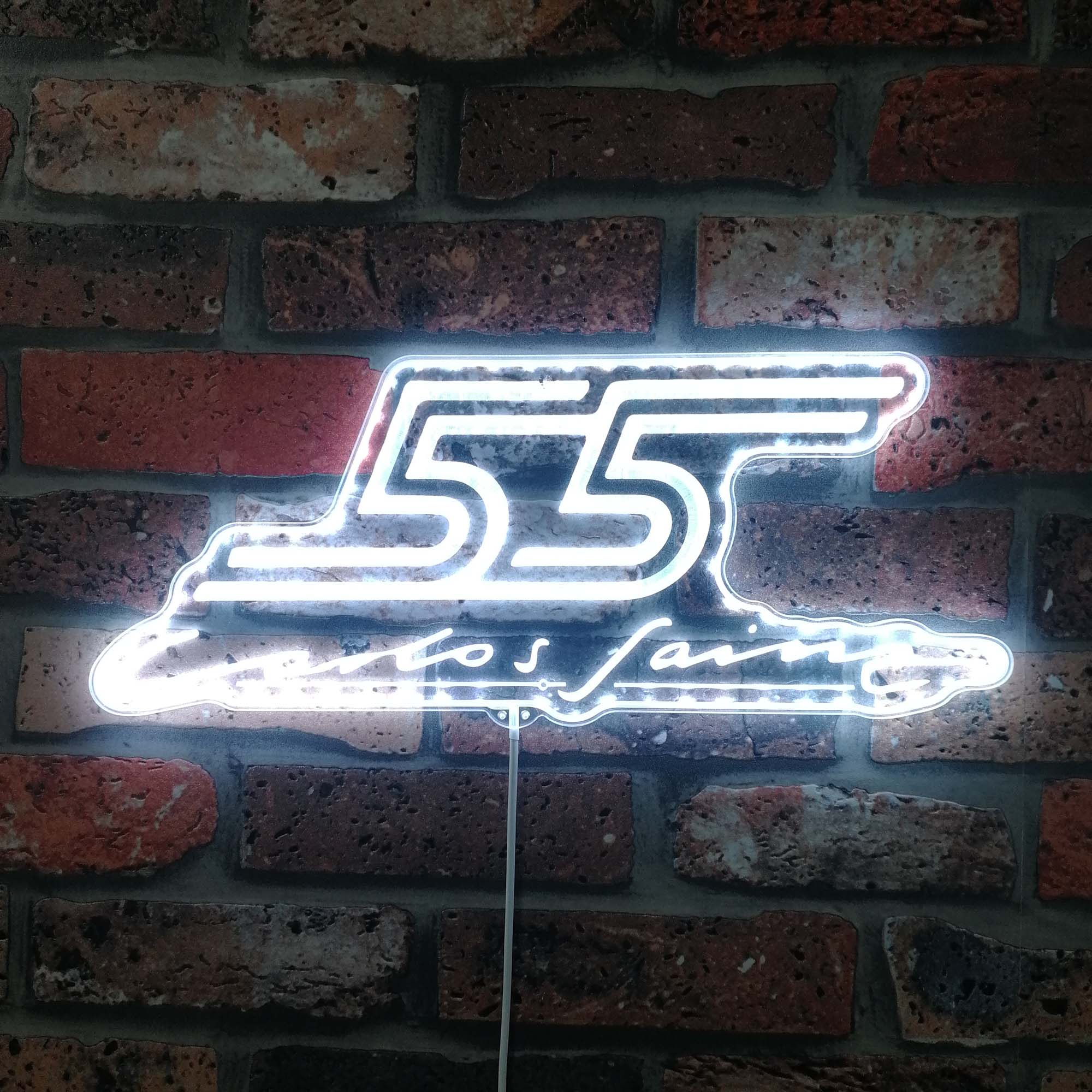 F1 Carlo Sainz 55 Dynamic RGB Edge Lit LED Sign