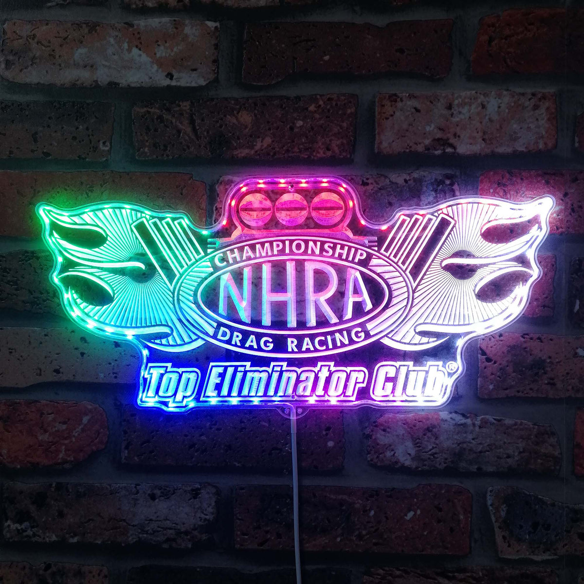 Nhra Drag Racing Dynamic RGB Edge Lit LED Sign | PROLEDSIGN