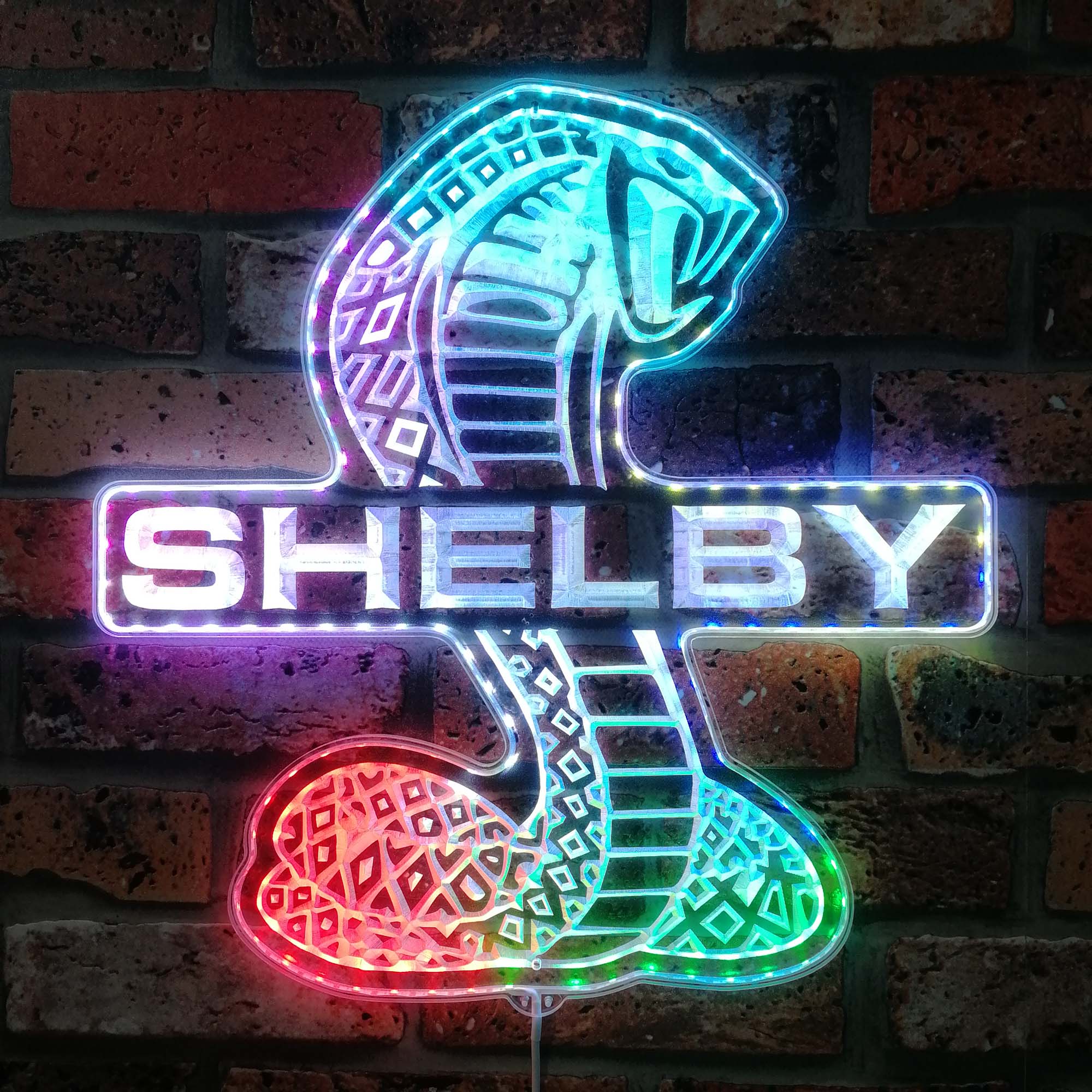 Shelby Dynamic RGB Edge Lit LED Sign