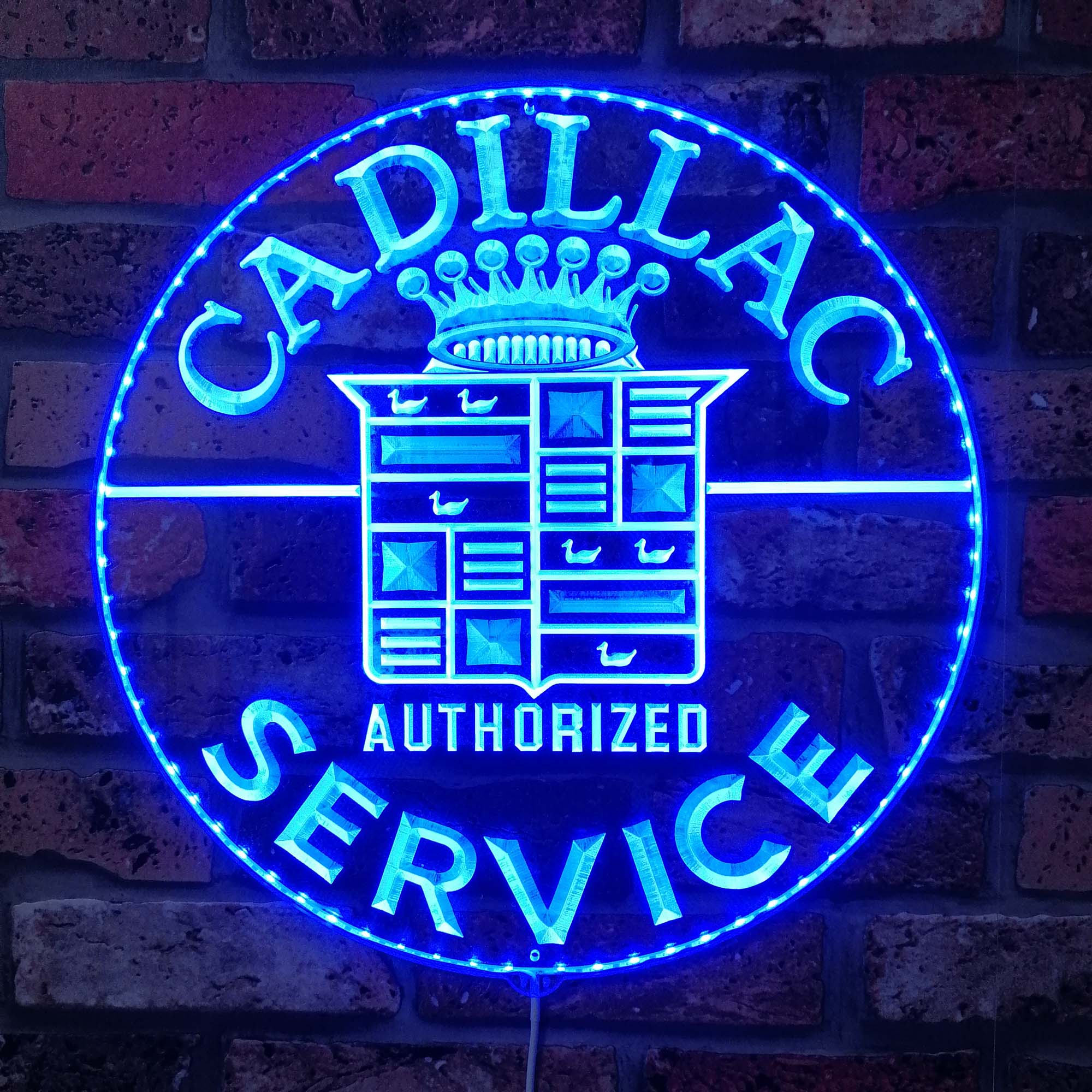 Cadillac Dynamic RGB Edge Lit LED Sign