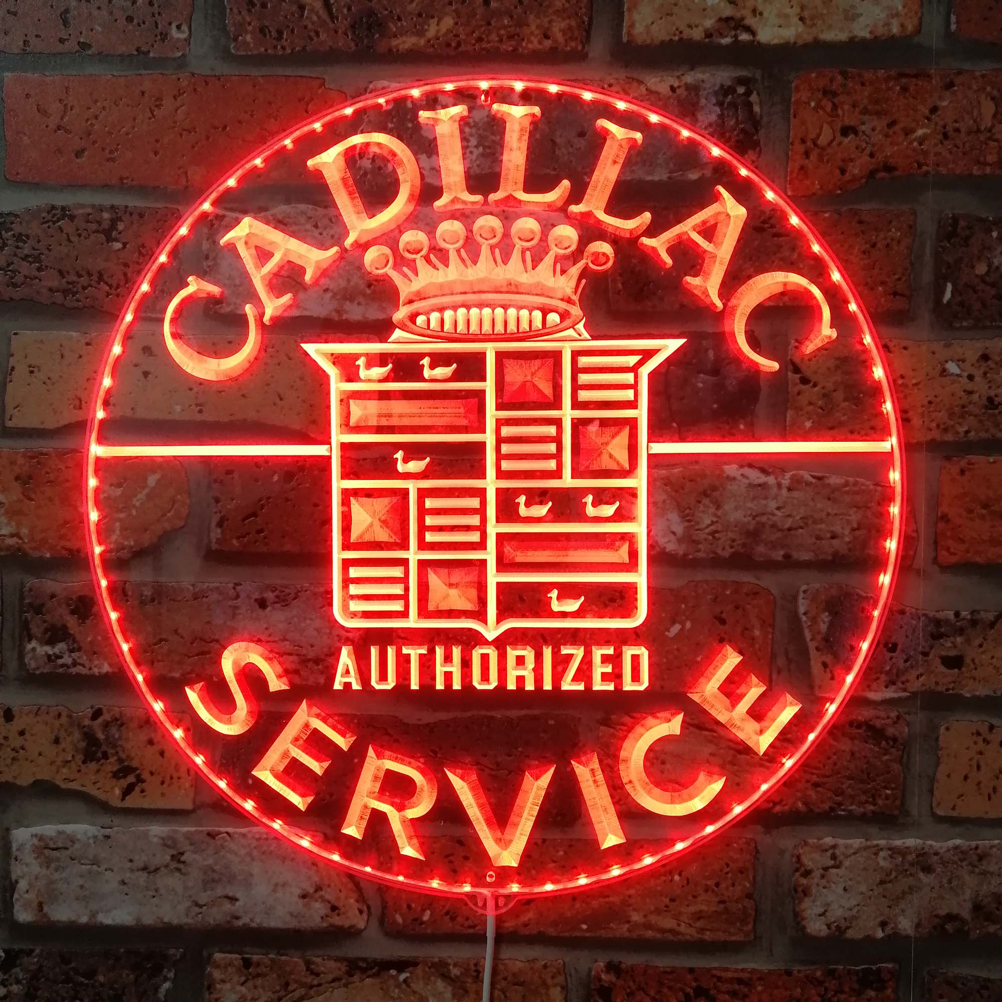 Cadillac Dynamic RGB Edge Lit LED Sign