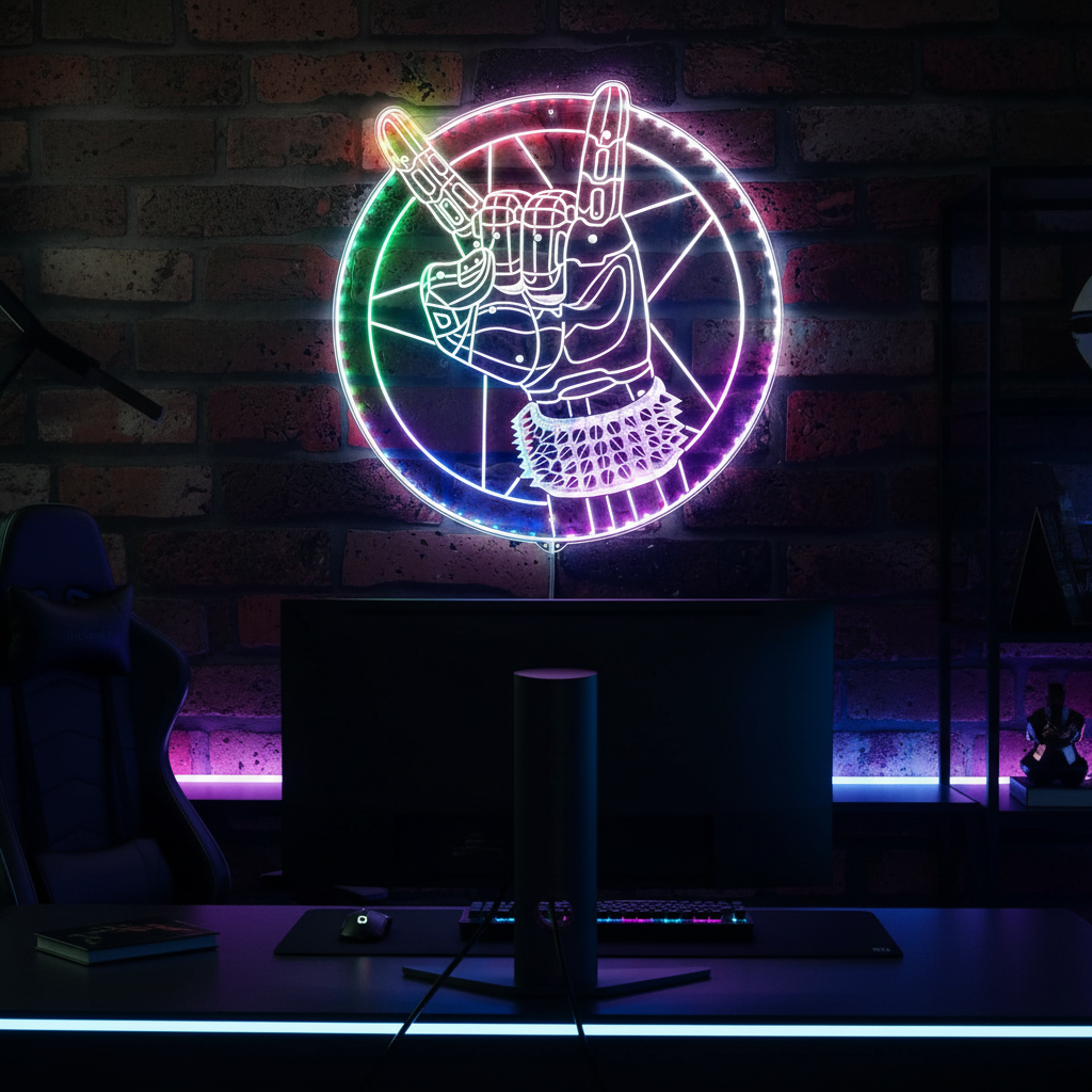 Cyberpunk 2077 Silverhand Neon RGB Edge Lit LED Sign
