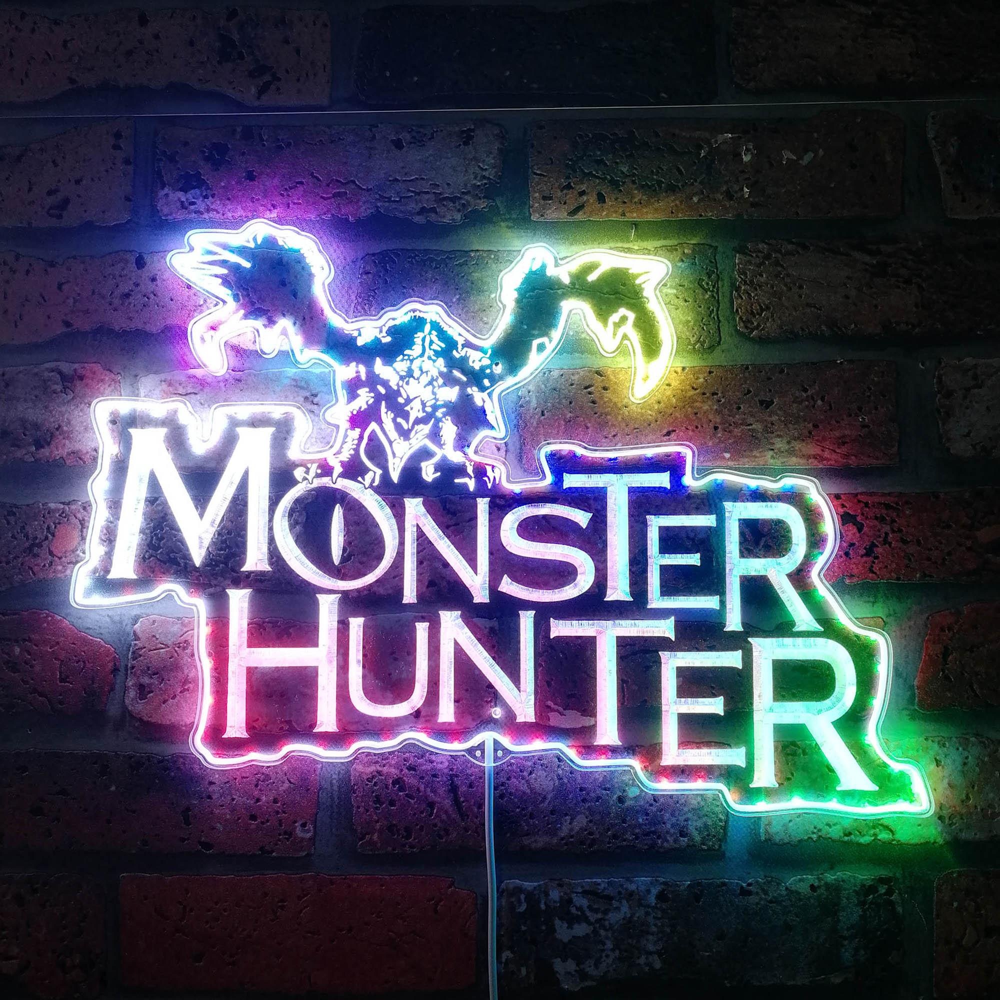 Monster Hunter Dynamic RGB Edge Lit LED Sign