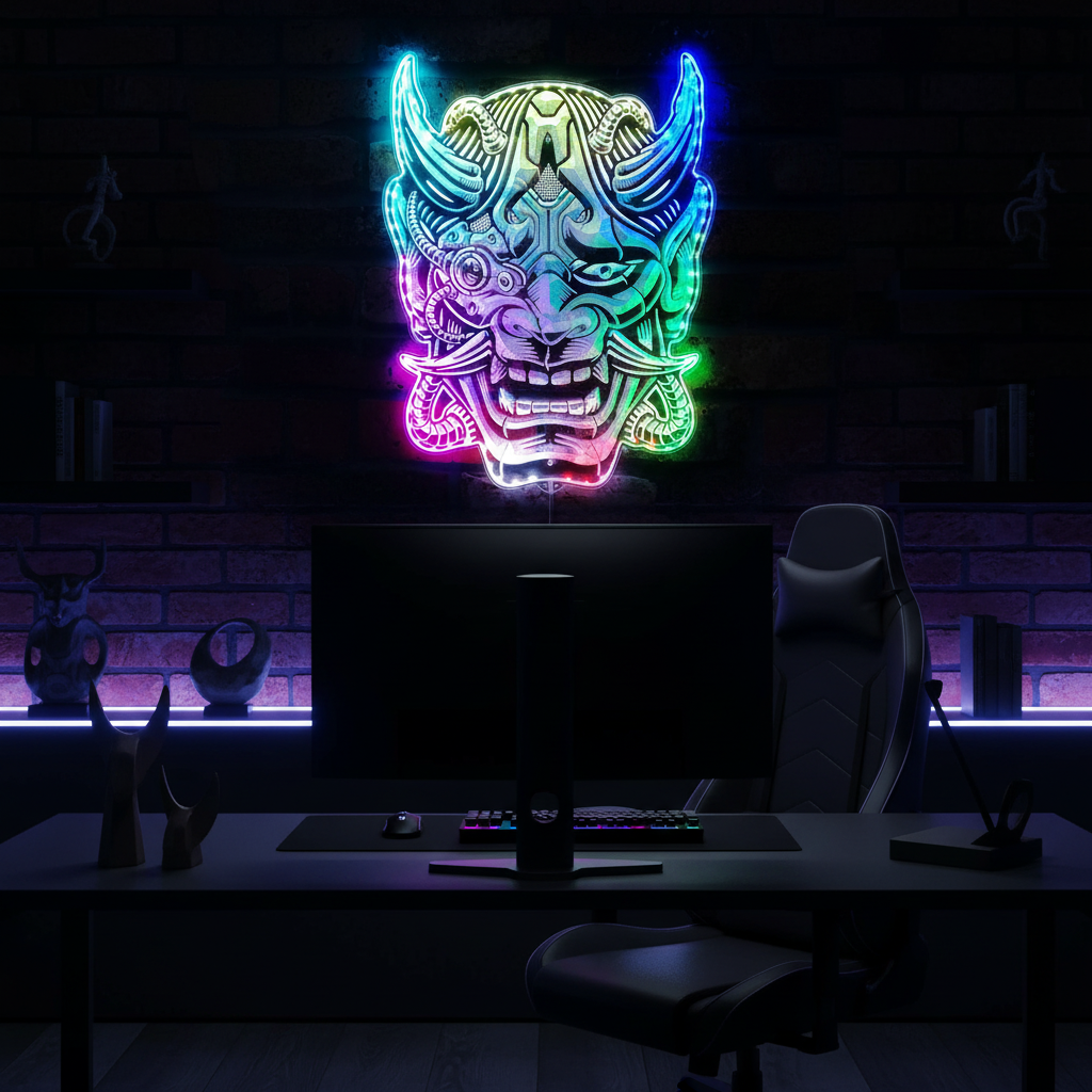 Cyberpunk 2077 Samurai Neon RGB Edge Lit LED Sign