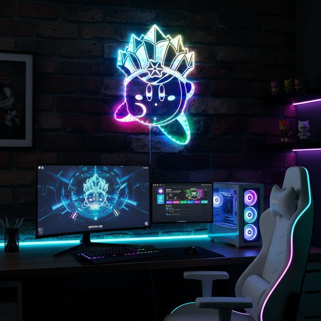 Crown Kirby Neon RGB Edge Lit LED Sign