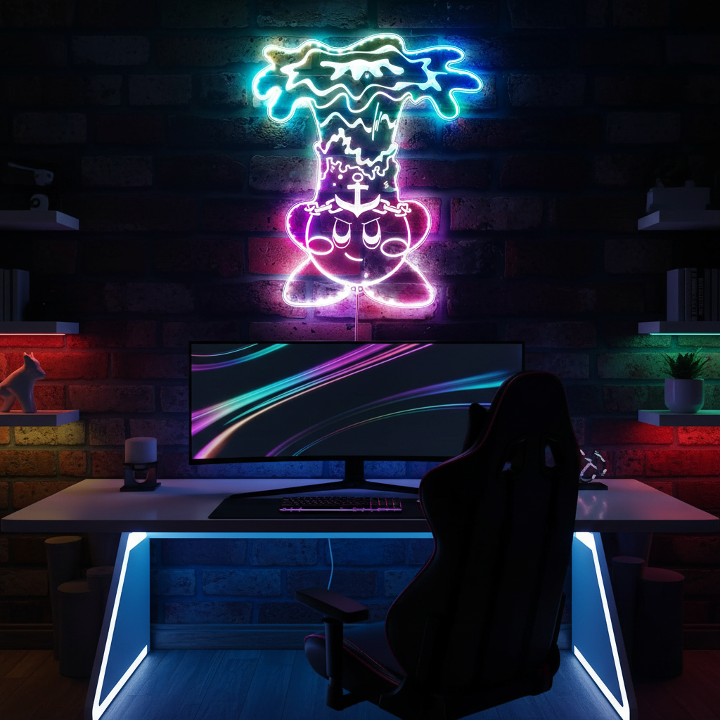 Kirby Neon RGB Edge Lit LED Sign