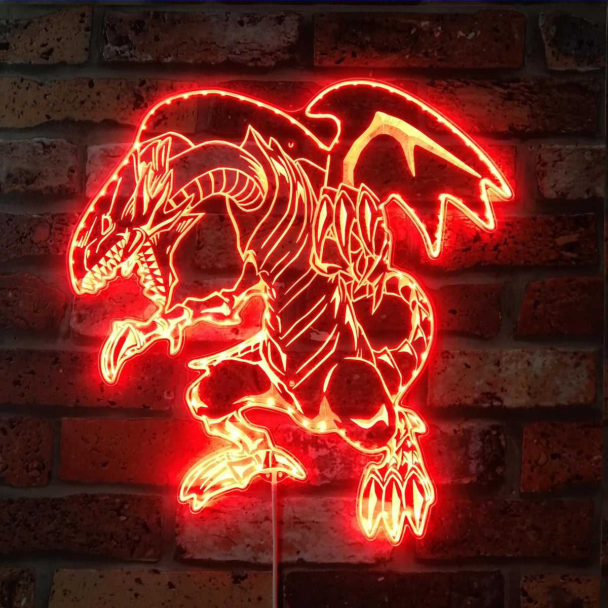 Blue-Eyes White Dragon Dynamic RGB Edge Lit LED Sign | ledlabcave