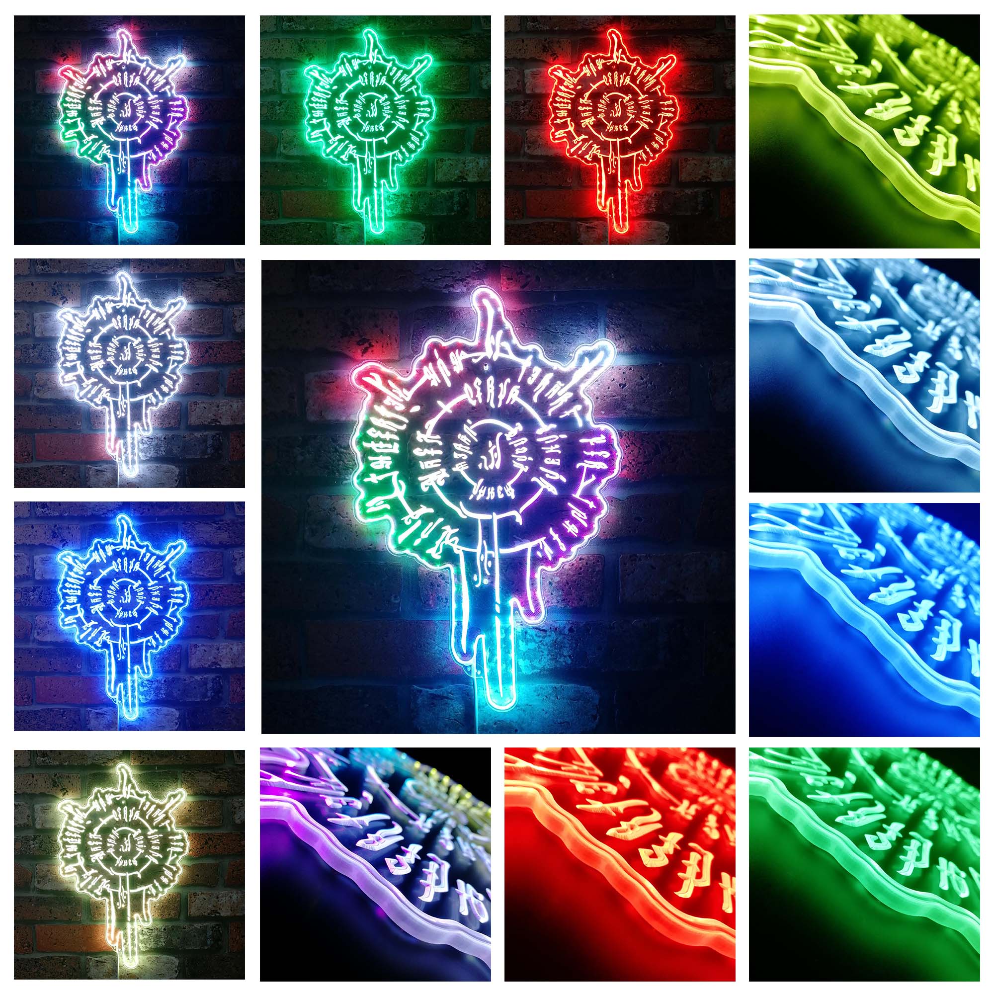 Astarion's Scar Baldur's Gate 3 RGB Edge Lit LED Sign