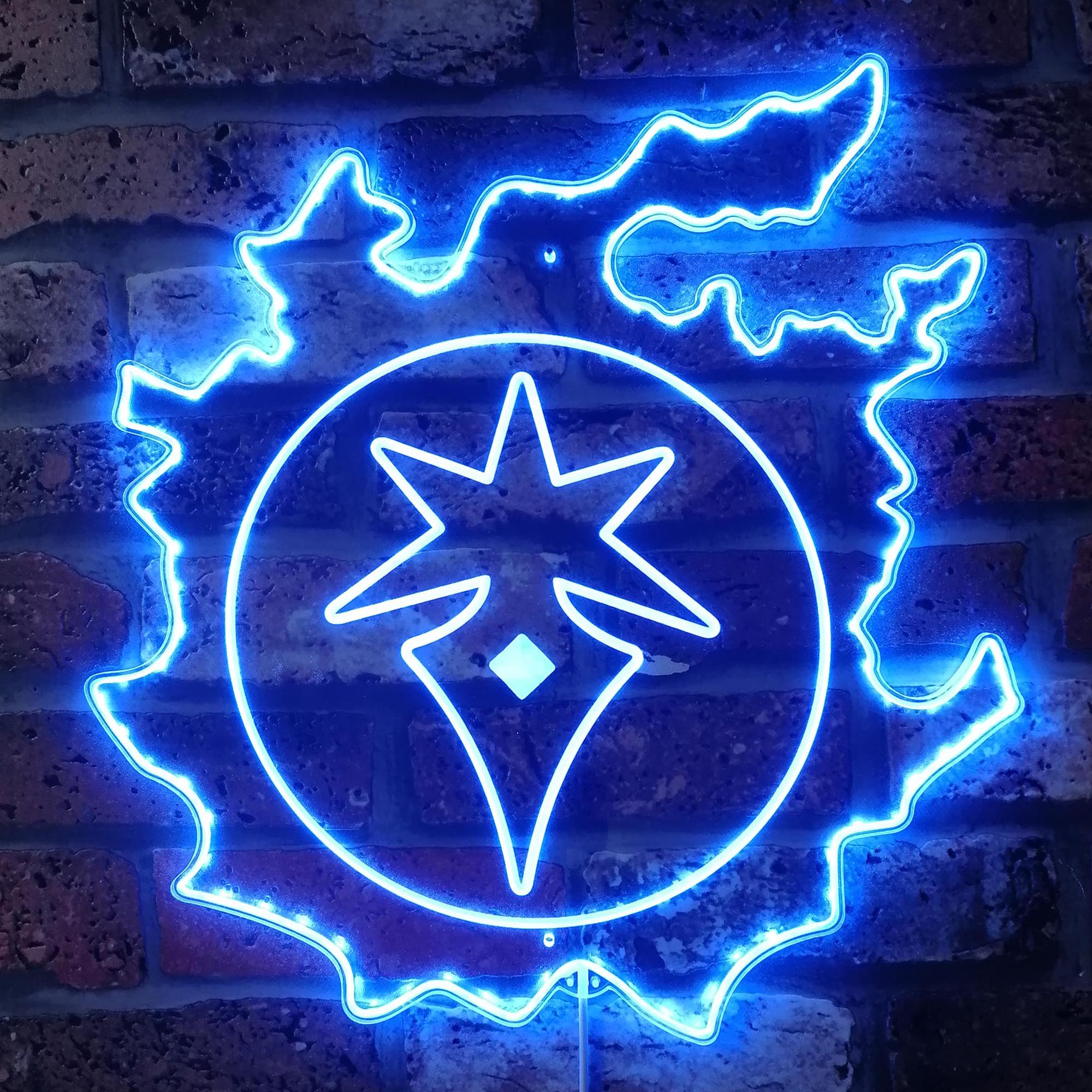 FF14 Dark Knight Dynamic RGB Edge Lit LED Sign