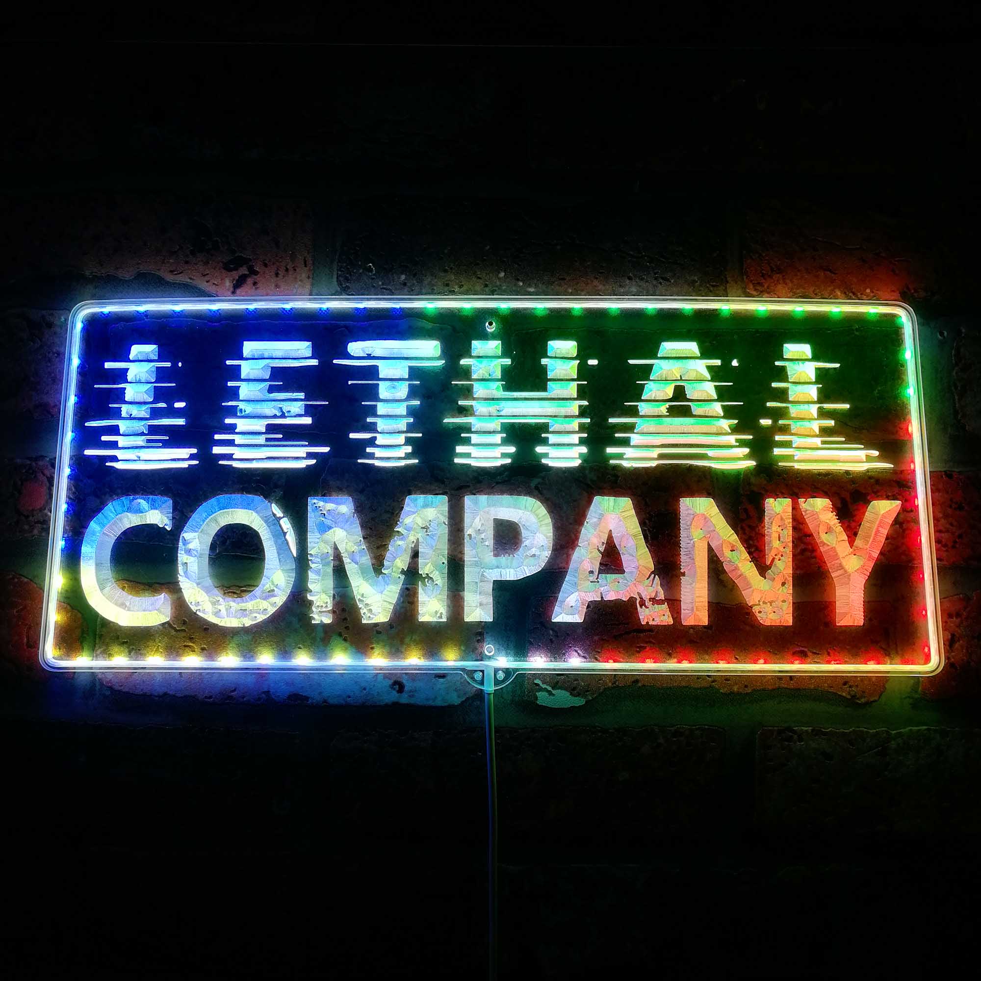 Lethal Company Dynamic RGB Edge Lit LED Sign